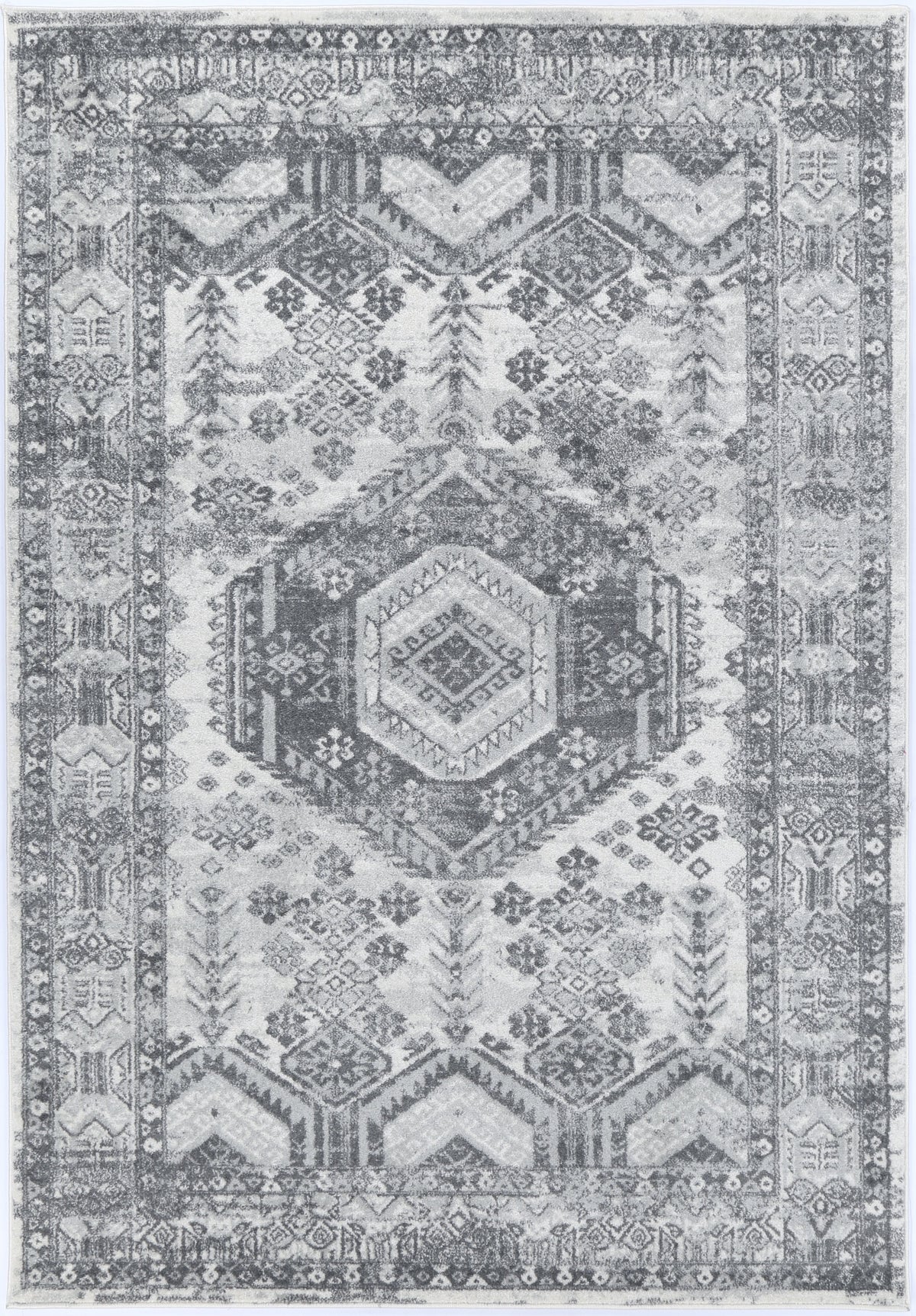 Provence Azure Cream &amp; Grey Rug