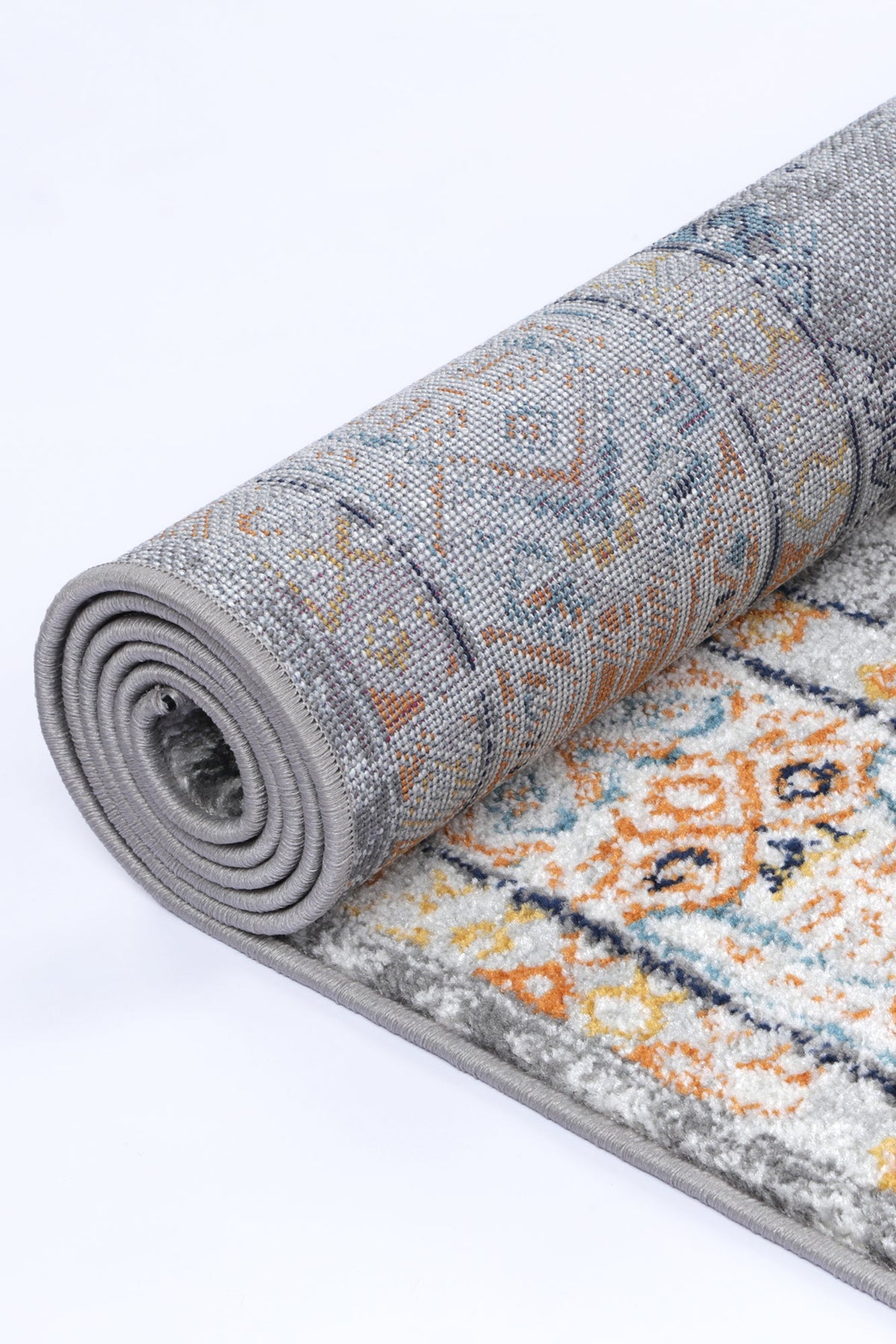 Provence Interlocking Grey &amp; Terracotta Rug