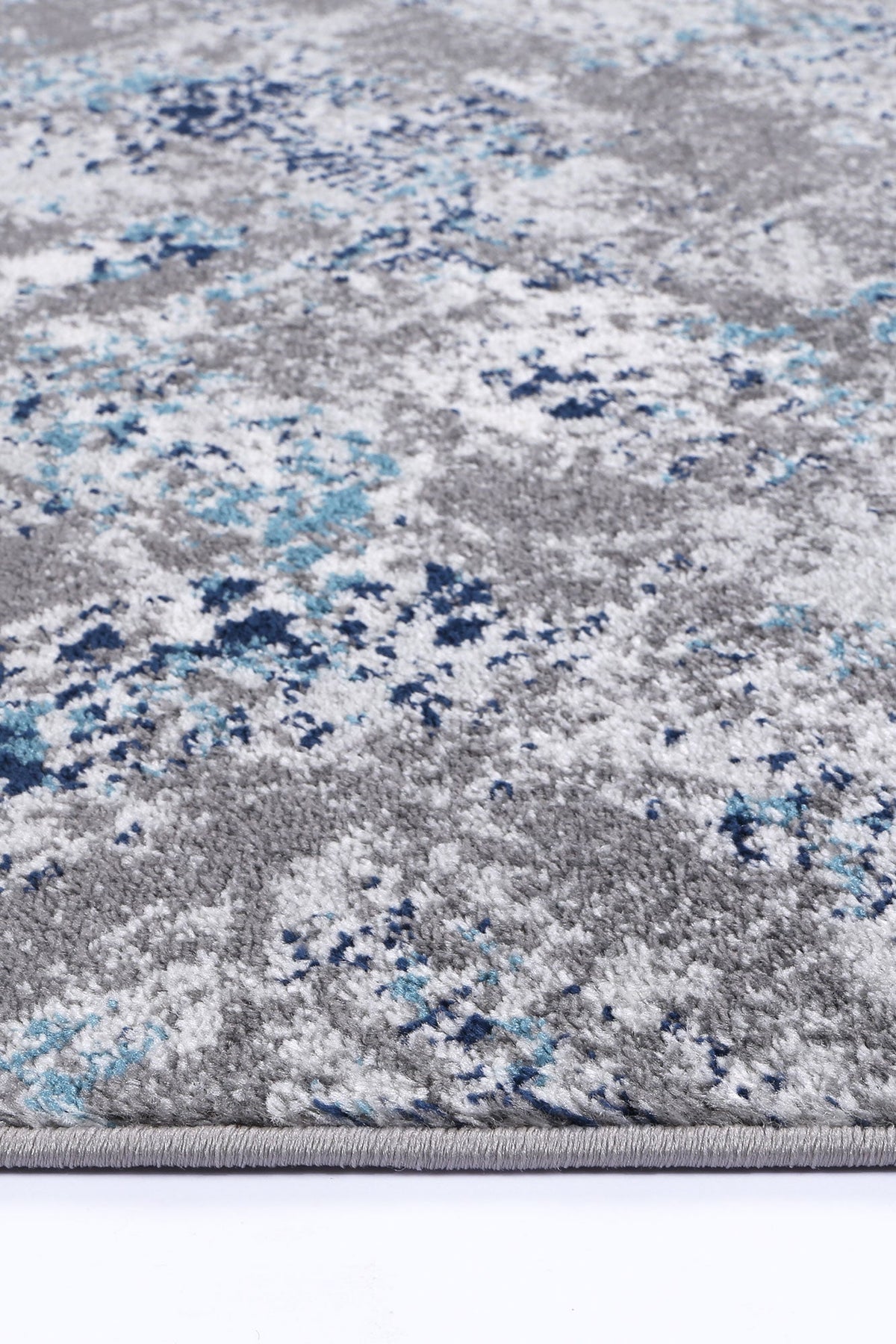 Provence Bayonne Grey &amp; Blue Abstract Rug