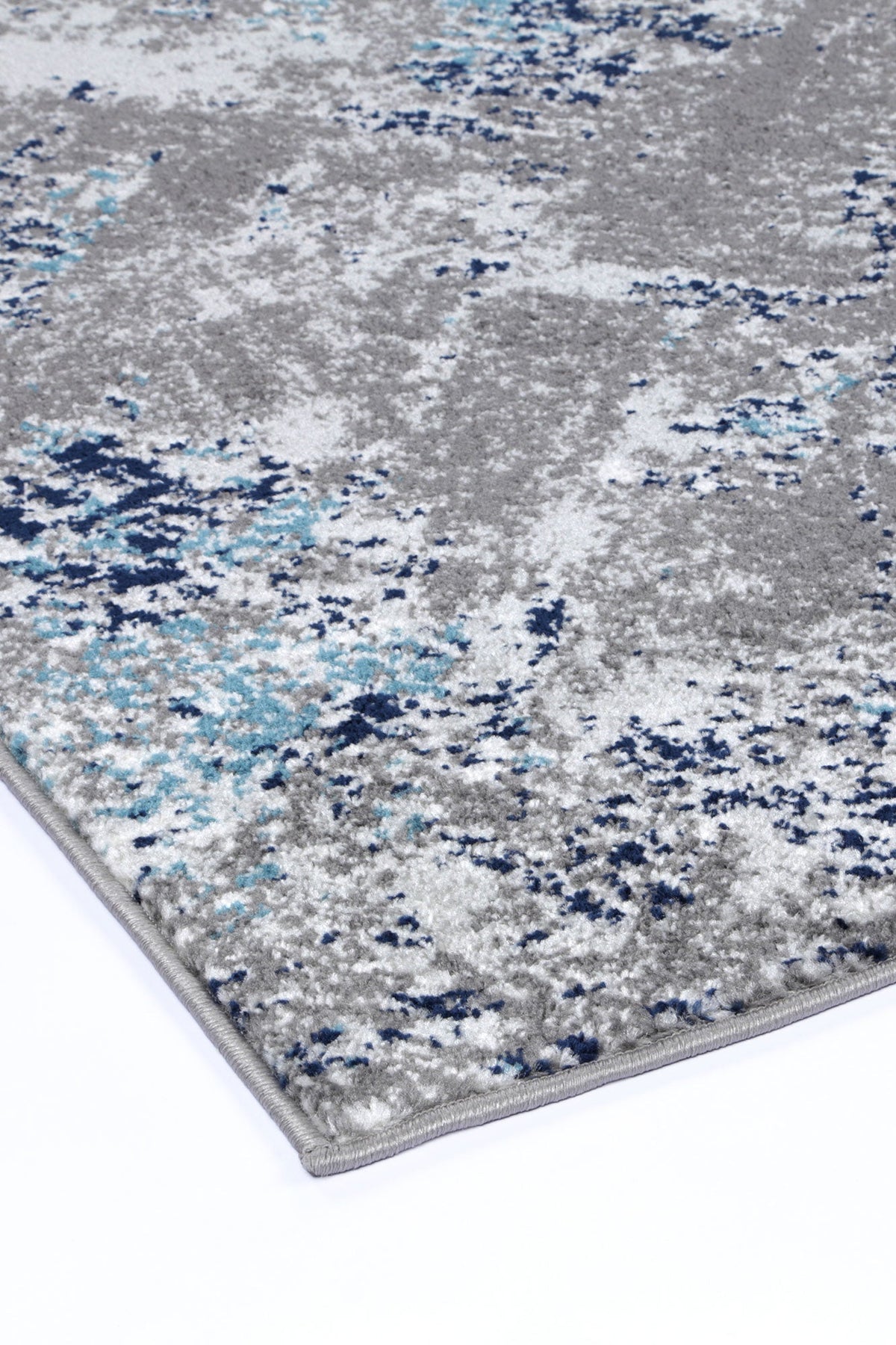 Provence Bayonne Grey &amp; Blue Abstract Rug