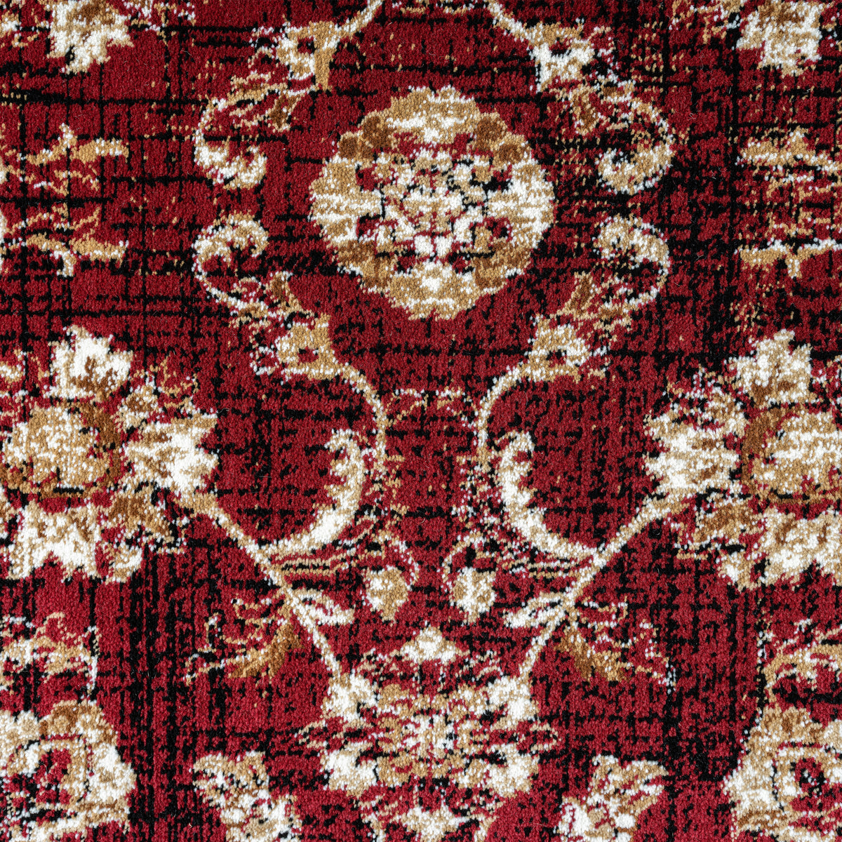 Royal 527 Red Distressed Traditional Rug