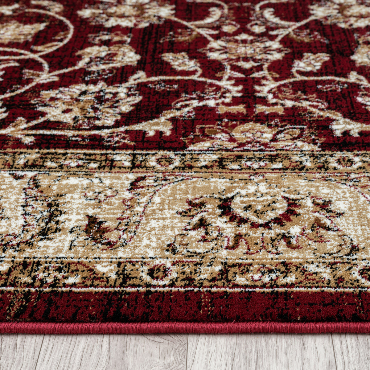 Royal 527 Red Distressed Traditional Rug