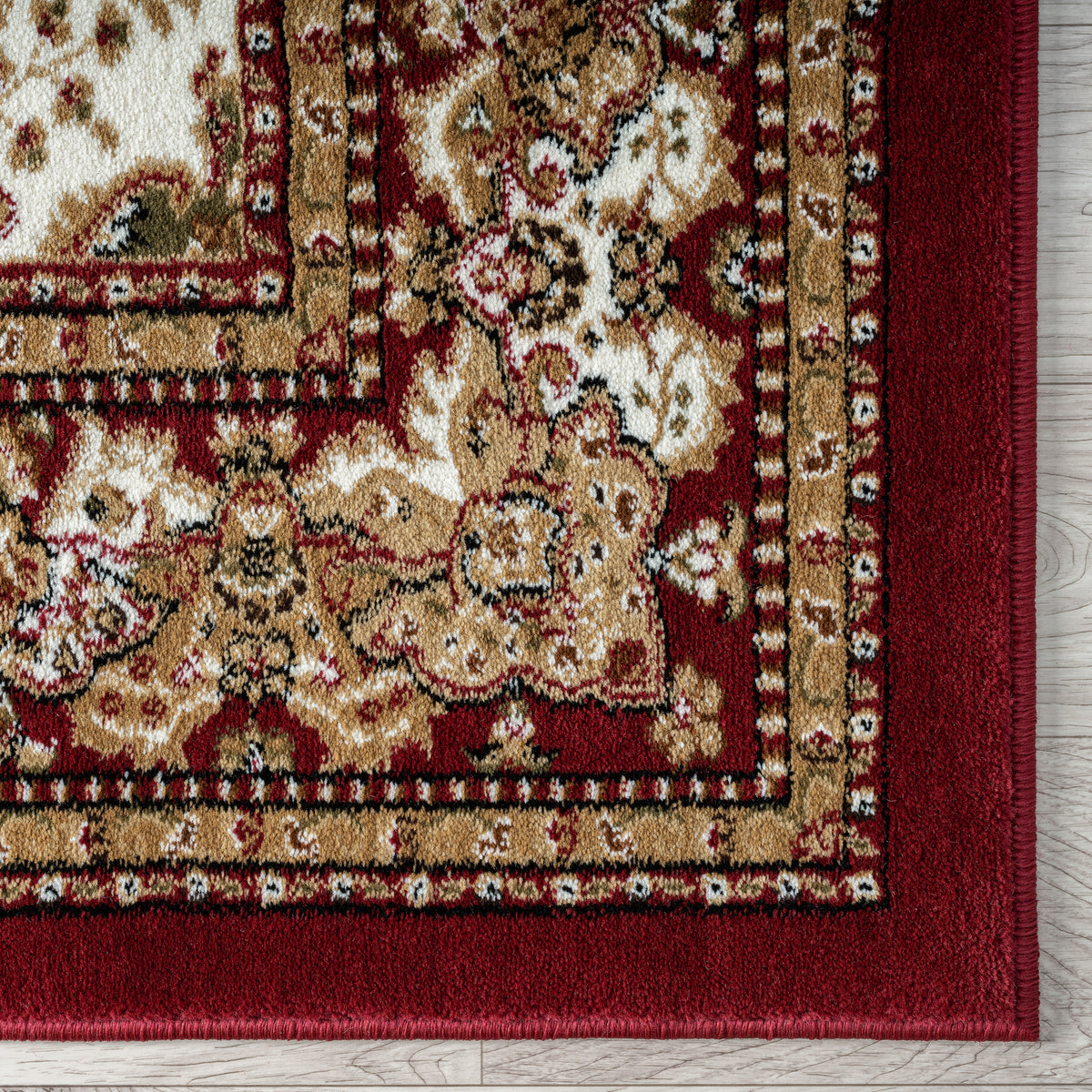 Royal 528 Red Geometric Traditional Rug
