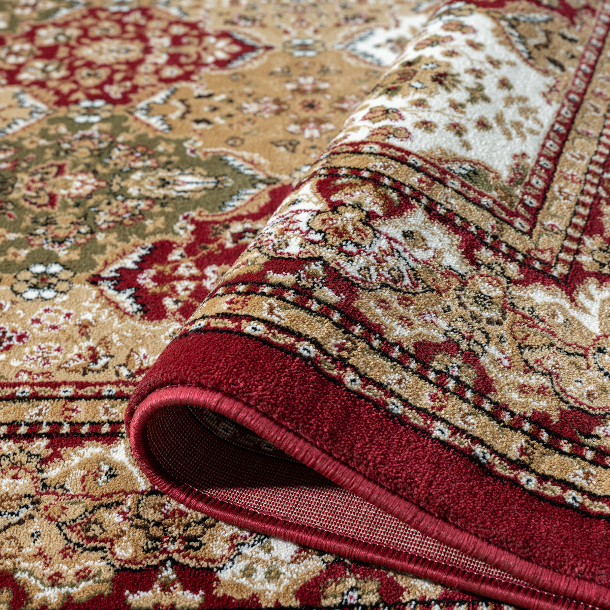 Royal 528 Red Geometric Traditional Rug