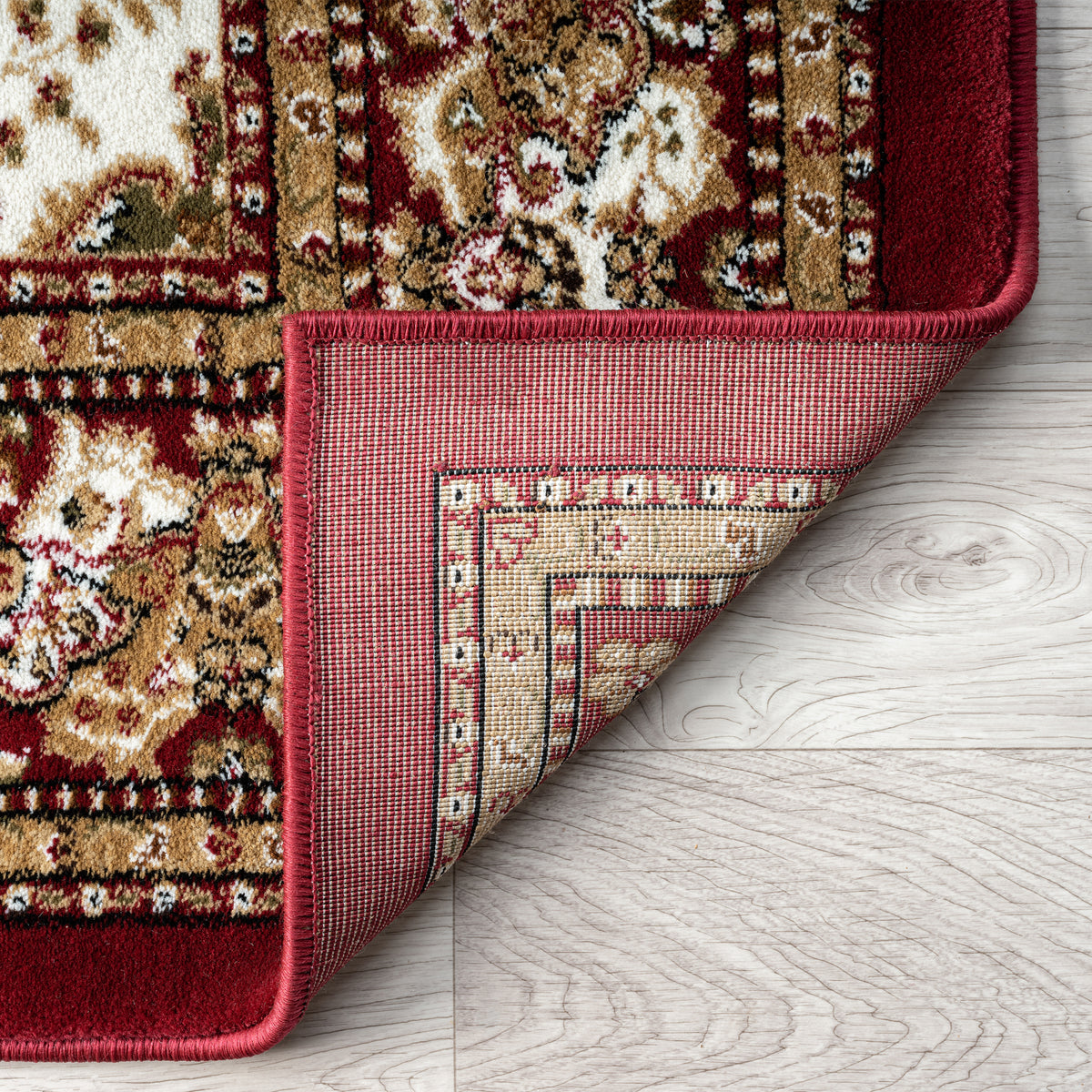 Royal 528 Red Geometric Traditional Rug