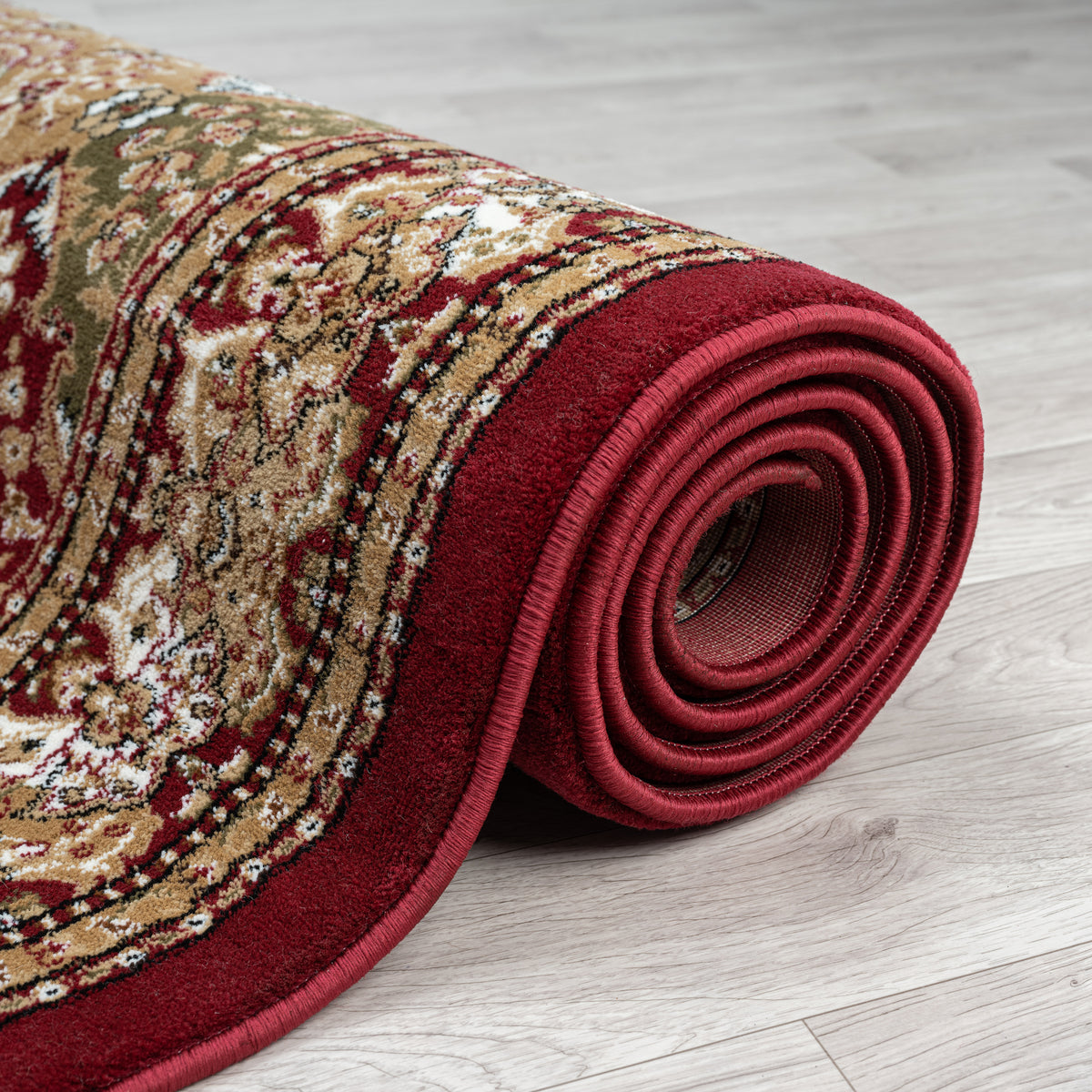 Royal 528 Red Geometric Traditional Rug
