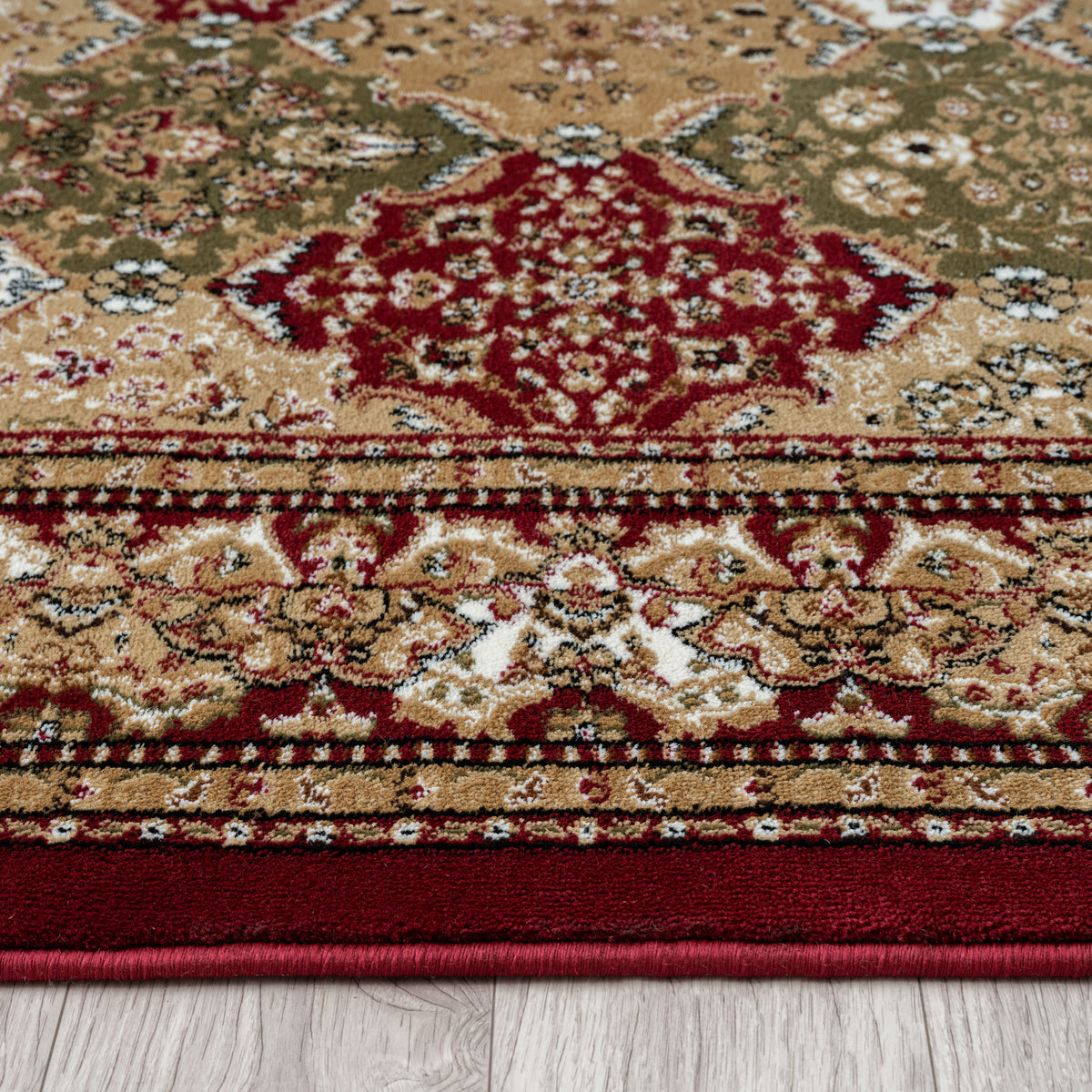 Royal 528 Red Geometric Traditional Rug