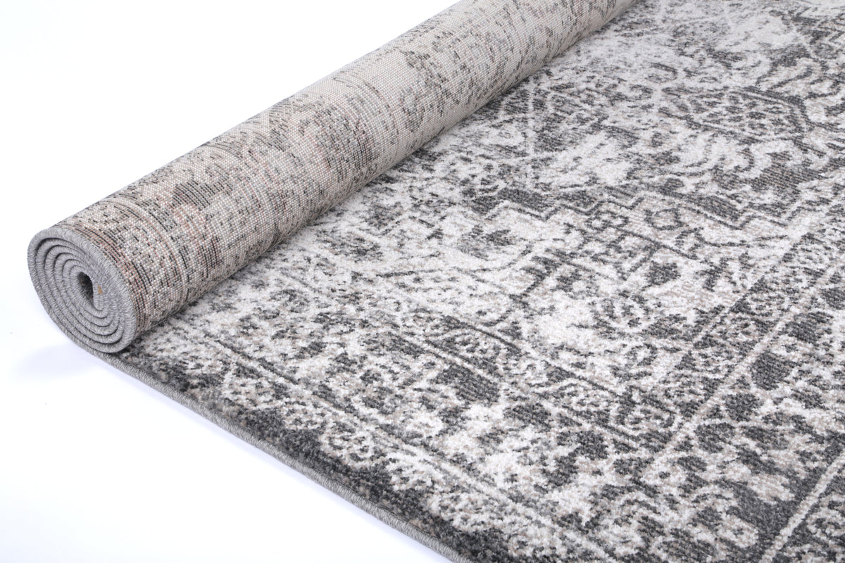 Salsa Carine Ivory &amp; Grey Transitional Rug