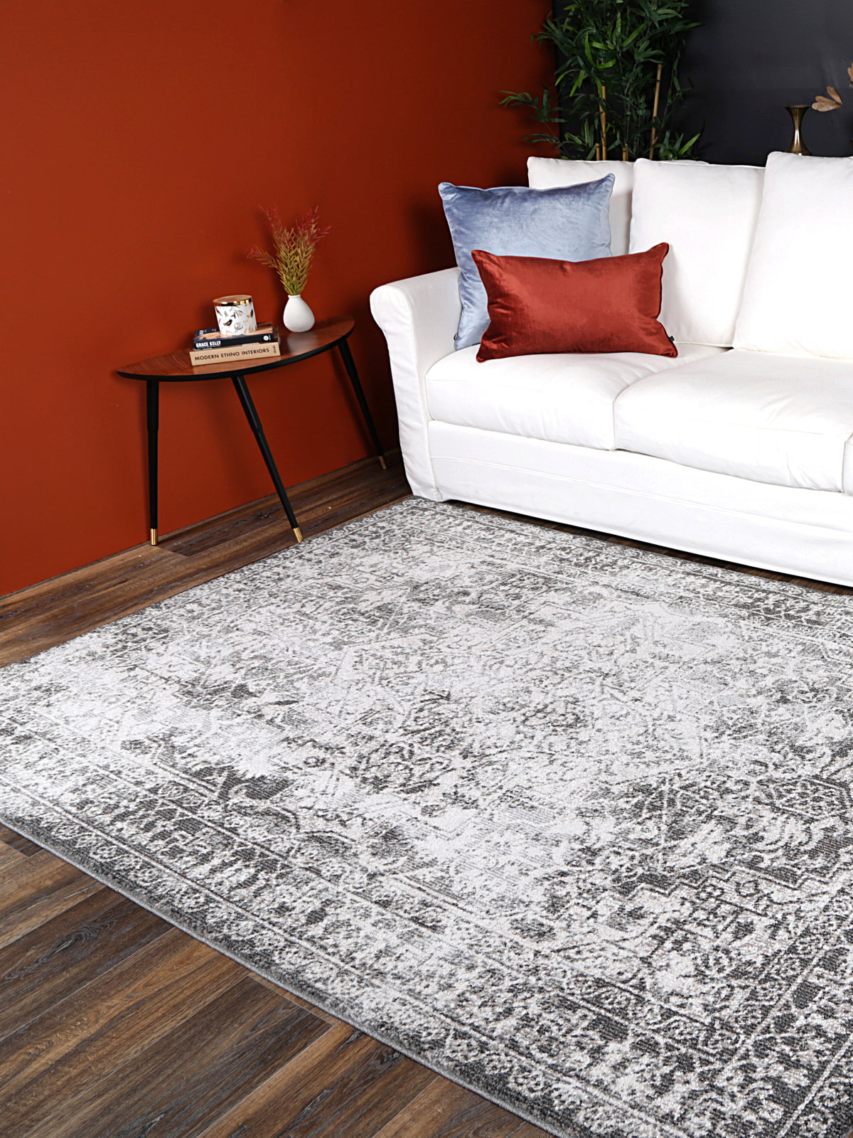 Salsa Carine Ivory &amp; Grey Transitional Rug
