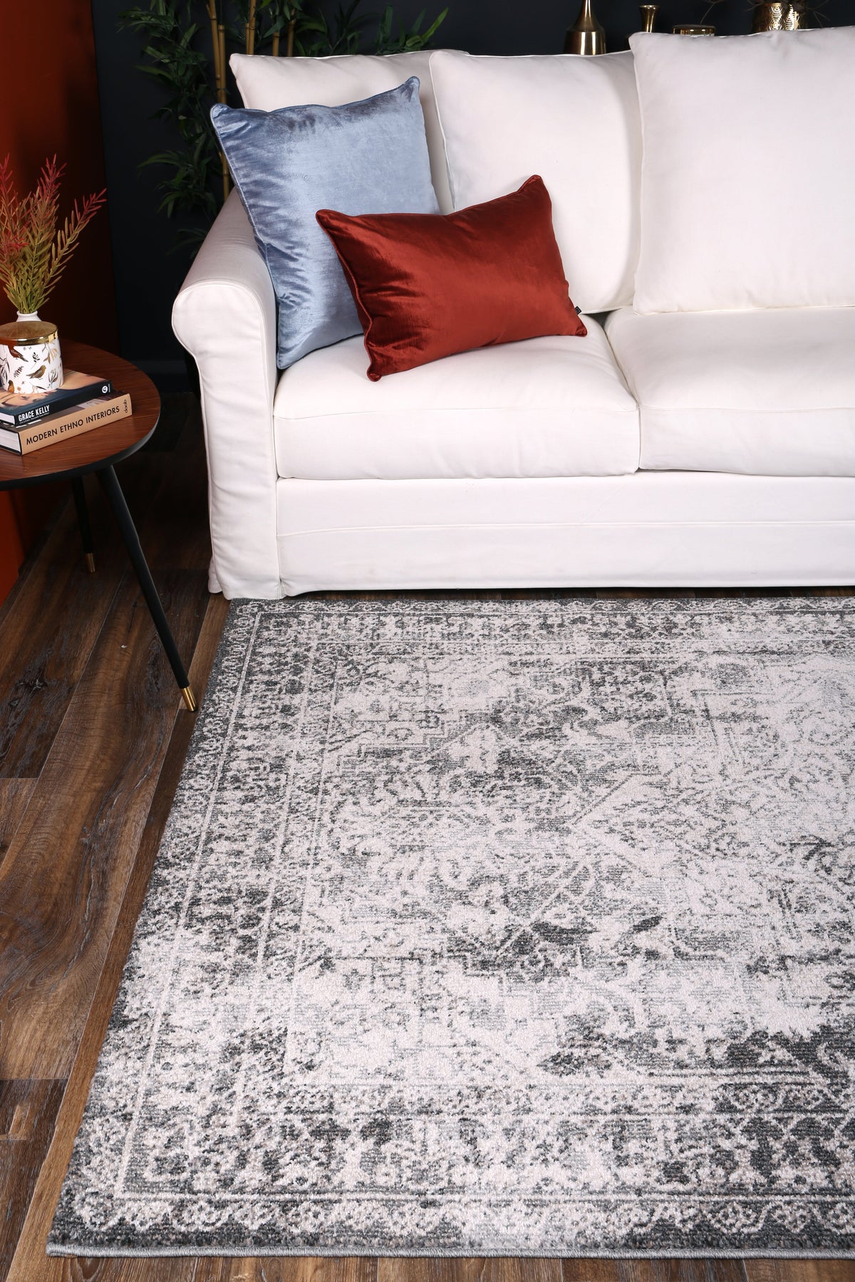 Salsa Carine Ivory &amp; Grey Transitional Rug