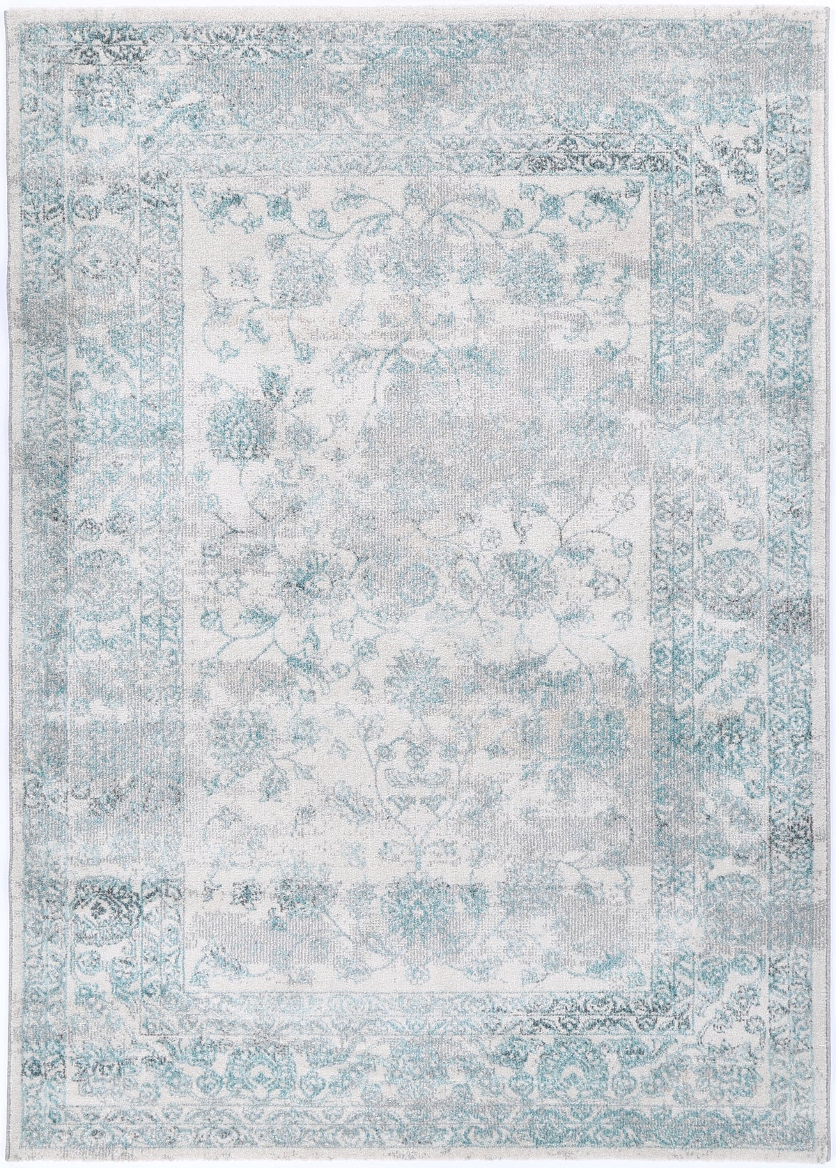 Salsa Peony Ivory &amp; Blue Transitional Rug