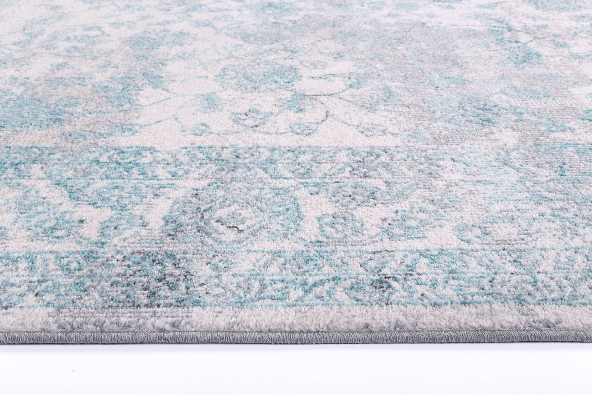 Salsa Peony Ivory &amp; Blue Transitional Rug