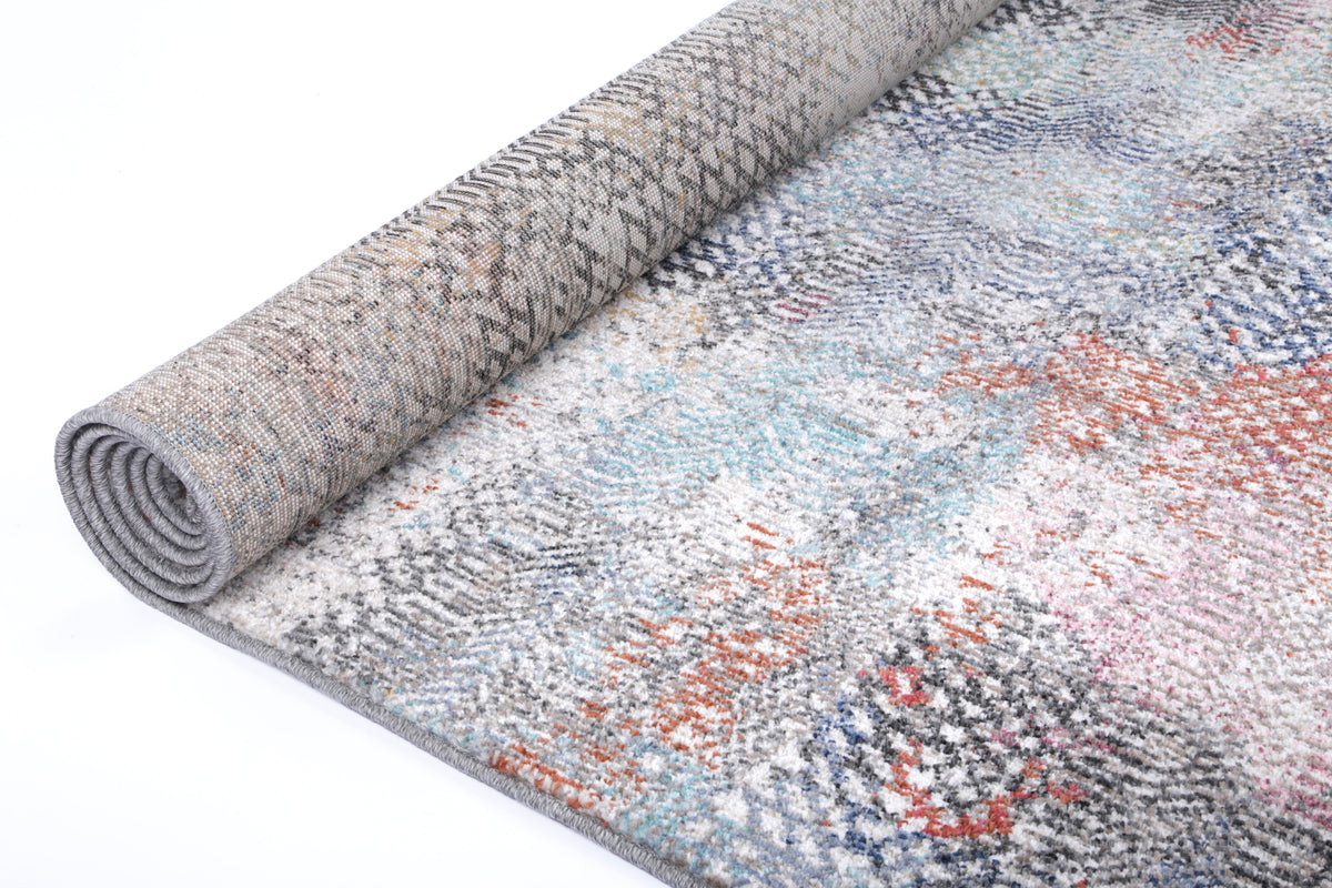 Salsa Ernesto Grey &amp; Terracotta Tribal Rug