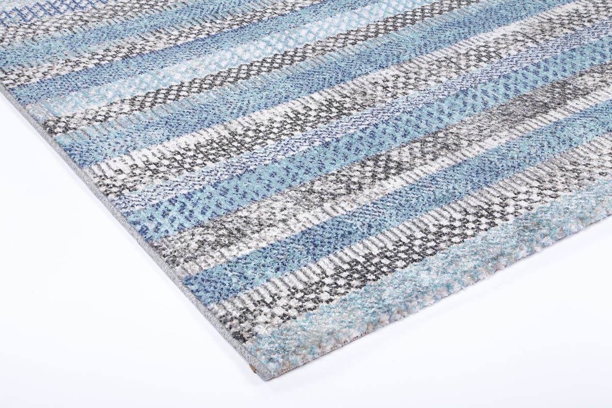 Salsa Luis Blue &amp; Grey Tribal Rug