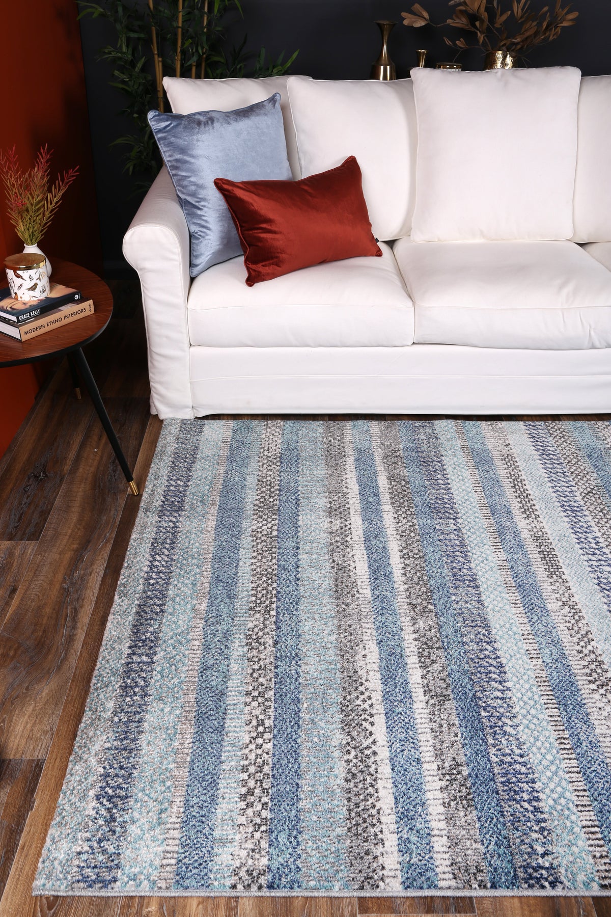 Salsa Luis Blue &amp; Grey Tribal Rug