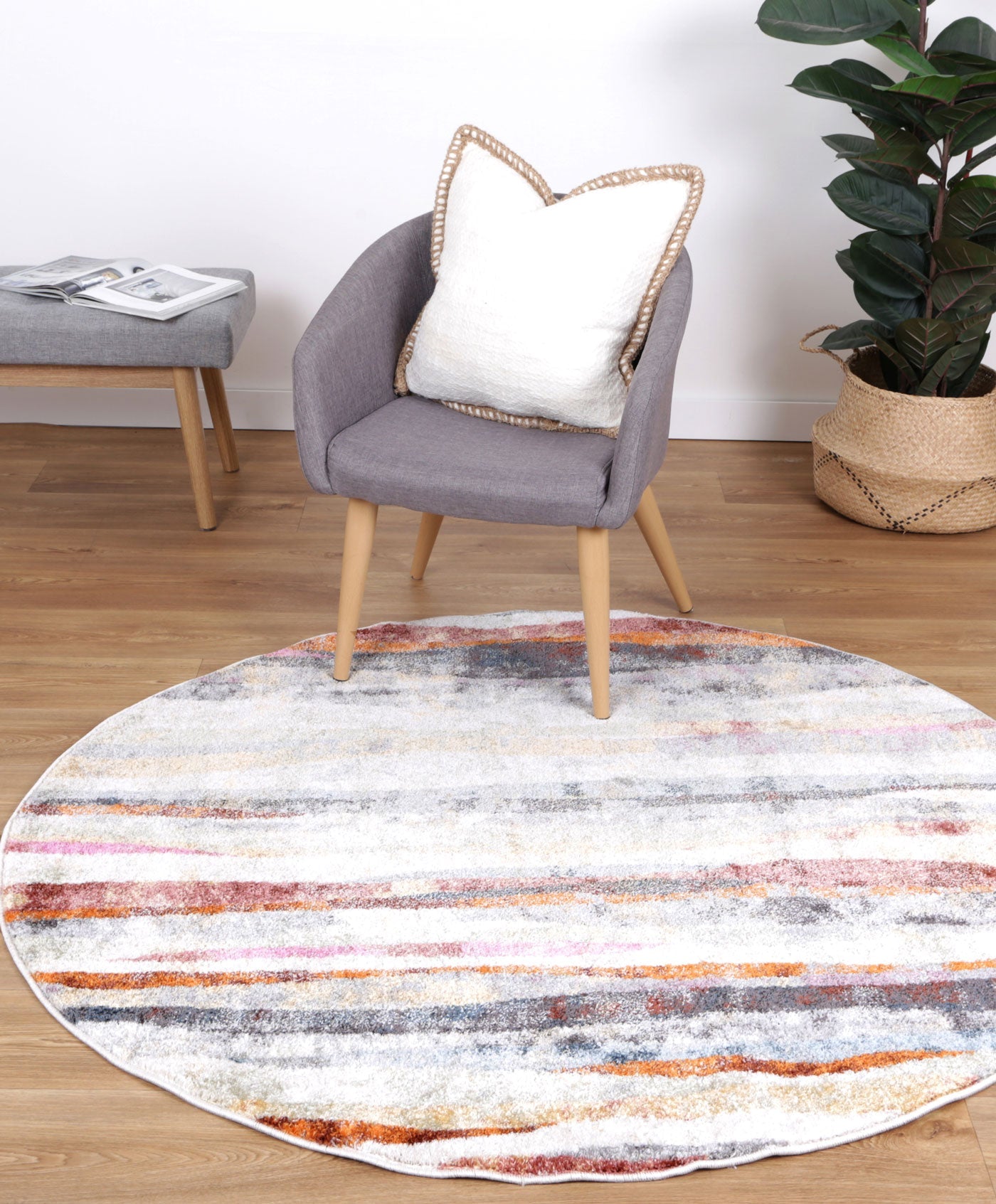 Multi Round Rug Santa Fe Luisa Modern Multi Round Rug