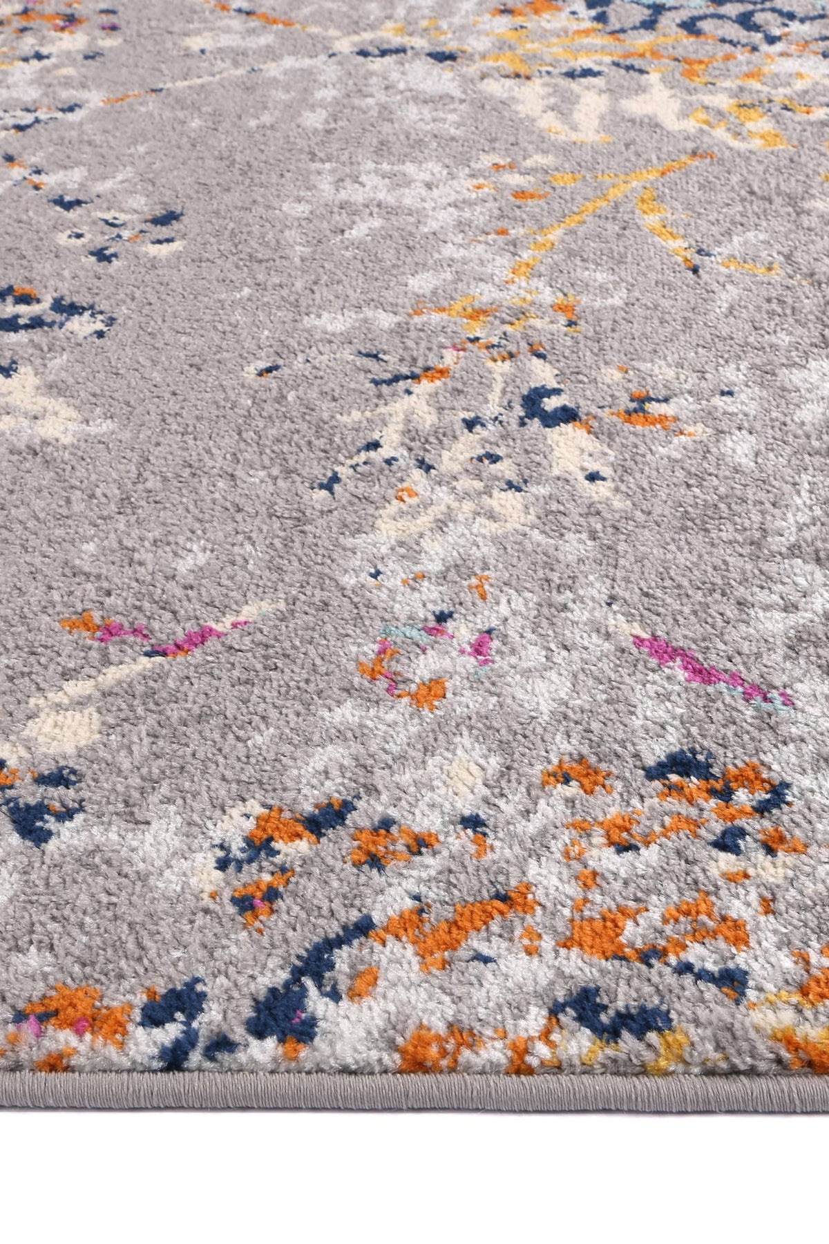 Sicily Catina Grey &amp; Multi Contemporary Rug