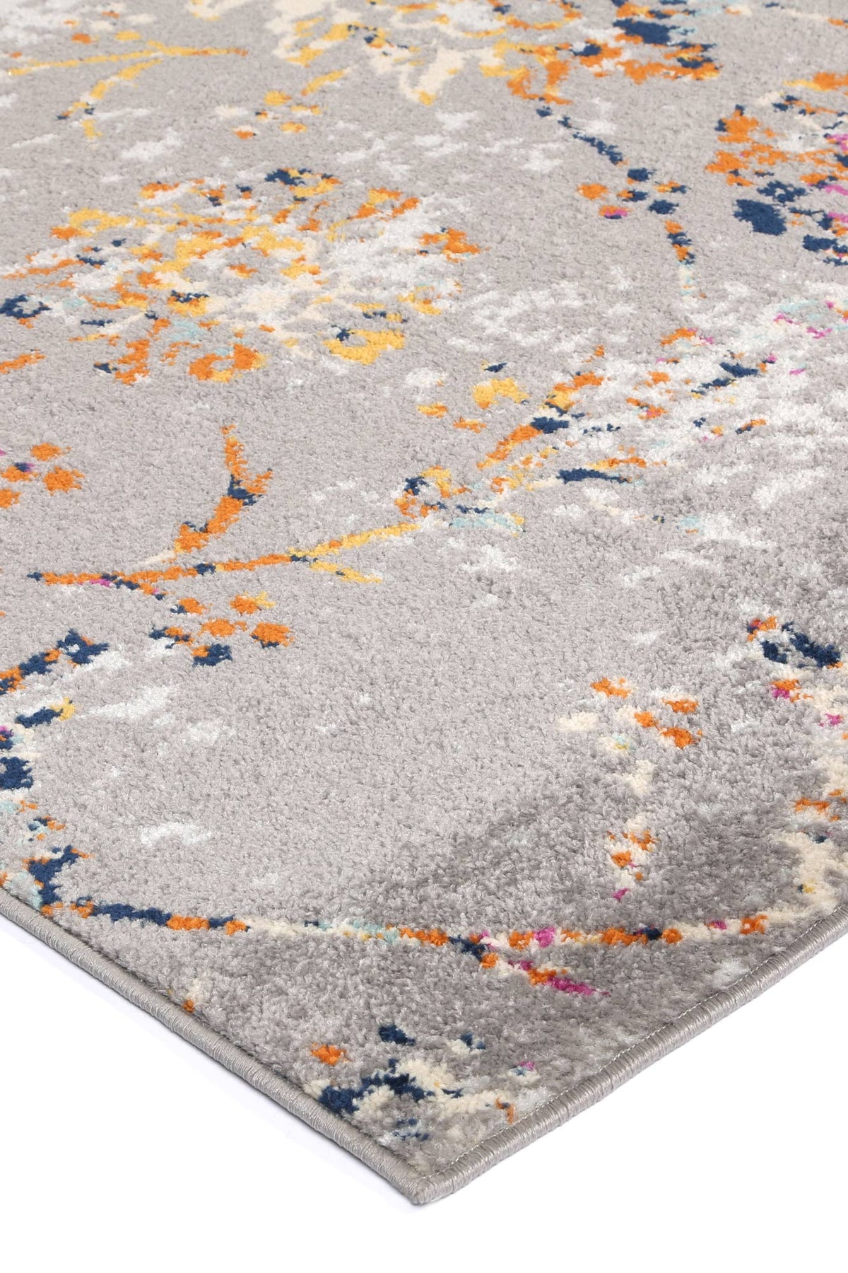 Sicily Catina Grey &amp; Multi Contemporary Rug