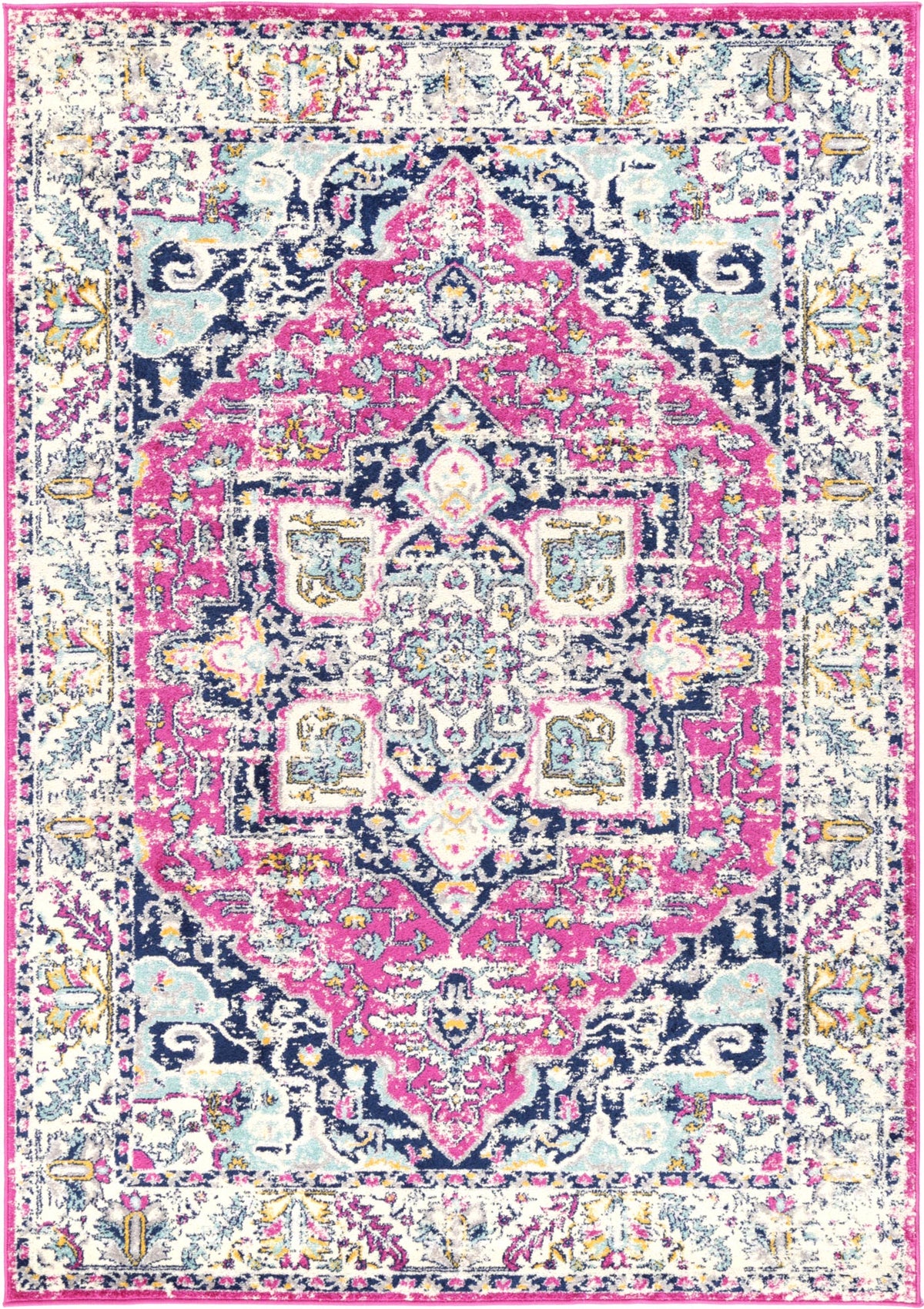 Sicily Carleone Pink &amp; Blue Transitional Rug