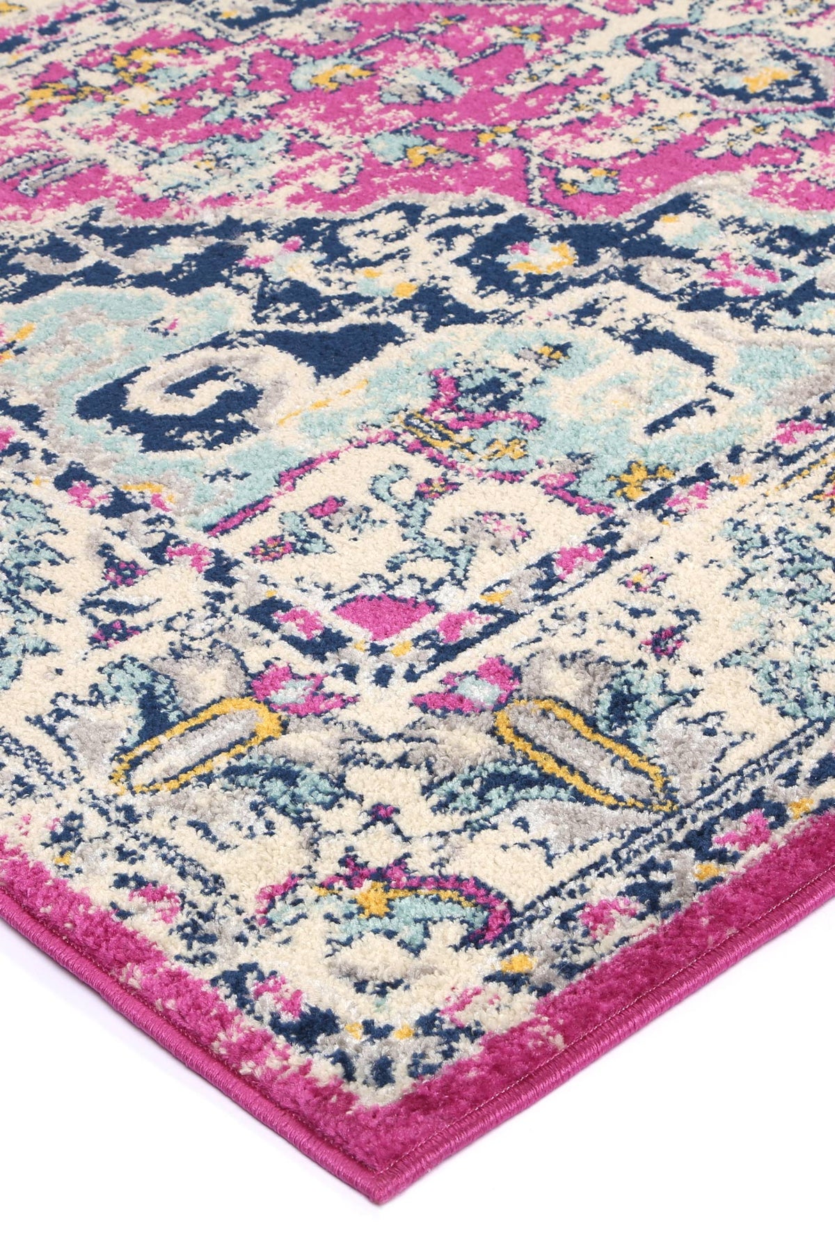 Sicily Carleone Pink &amp; Blue Transitional Rug