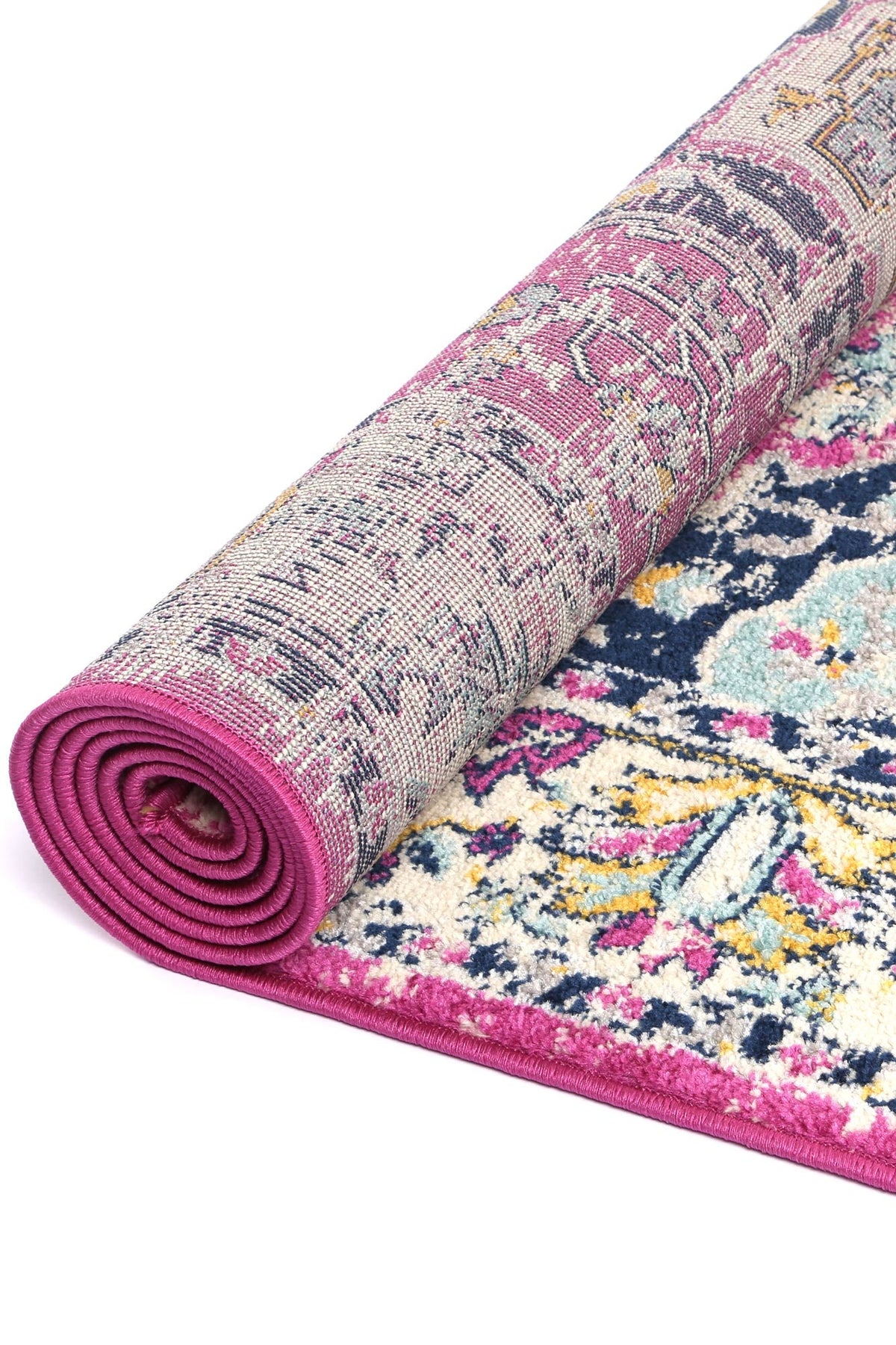 Sicily Carleone Pink &amp; Blue Transitional Rug