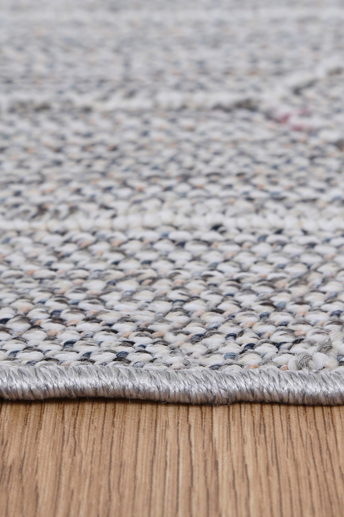 Vanuatu Totori Ash Geometric Flatweave Rug