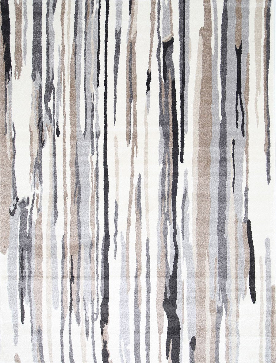 Morisot Light Brown Vertical Stripes Rug