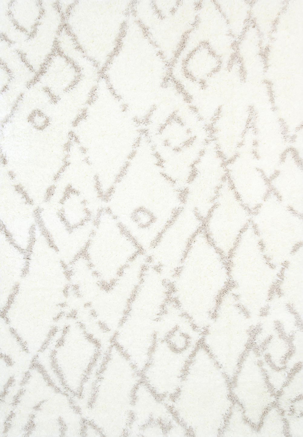 Moroccan Cream and Beige Fes Rug