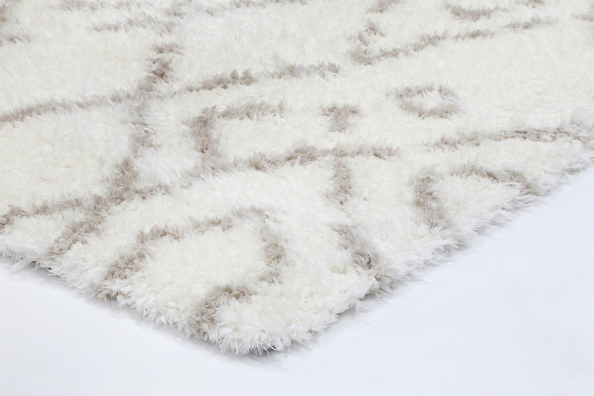 Moroccan Cream and Beige Fes Rug