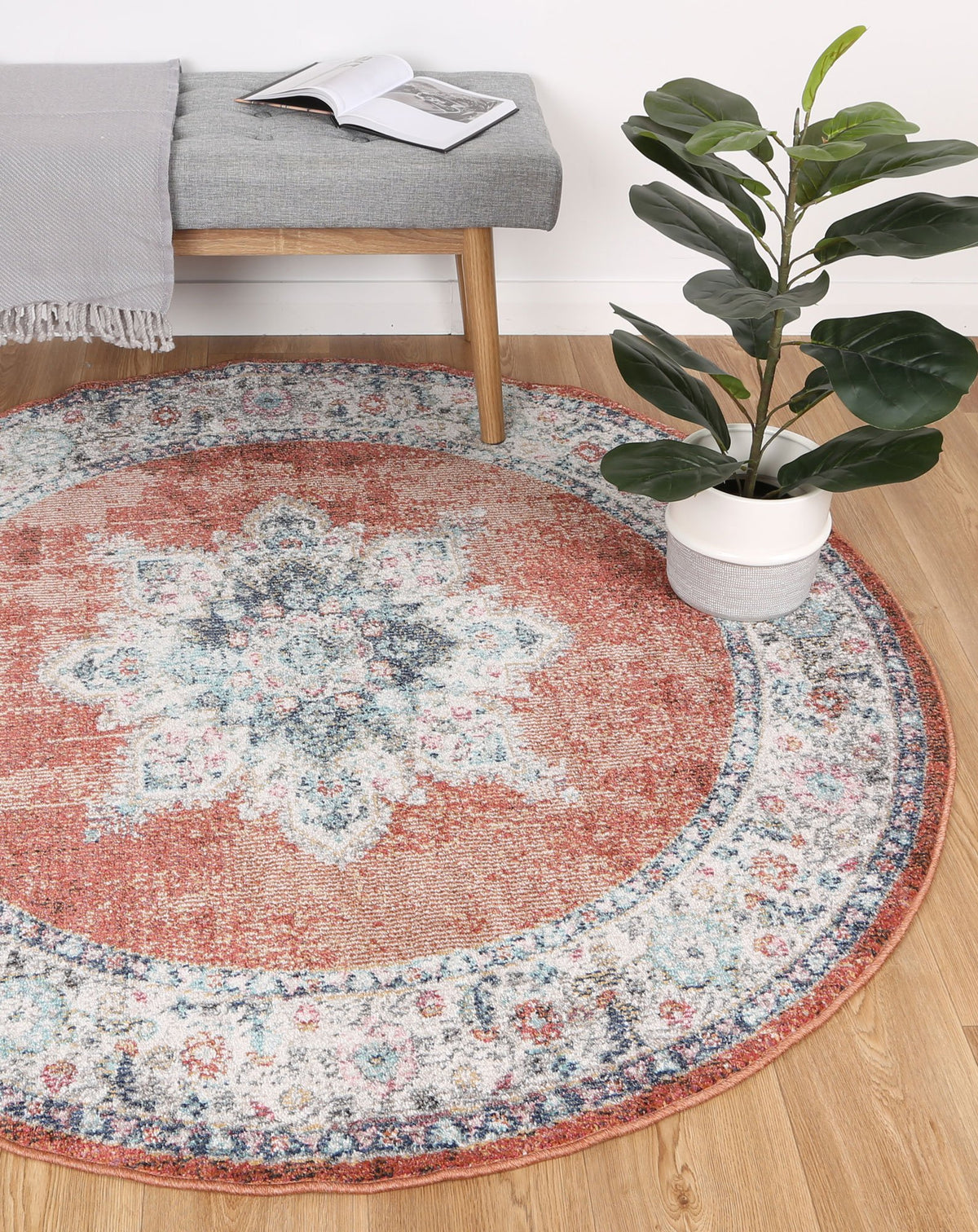 Brentwood Transitional Rust Rug