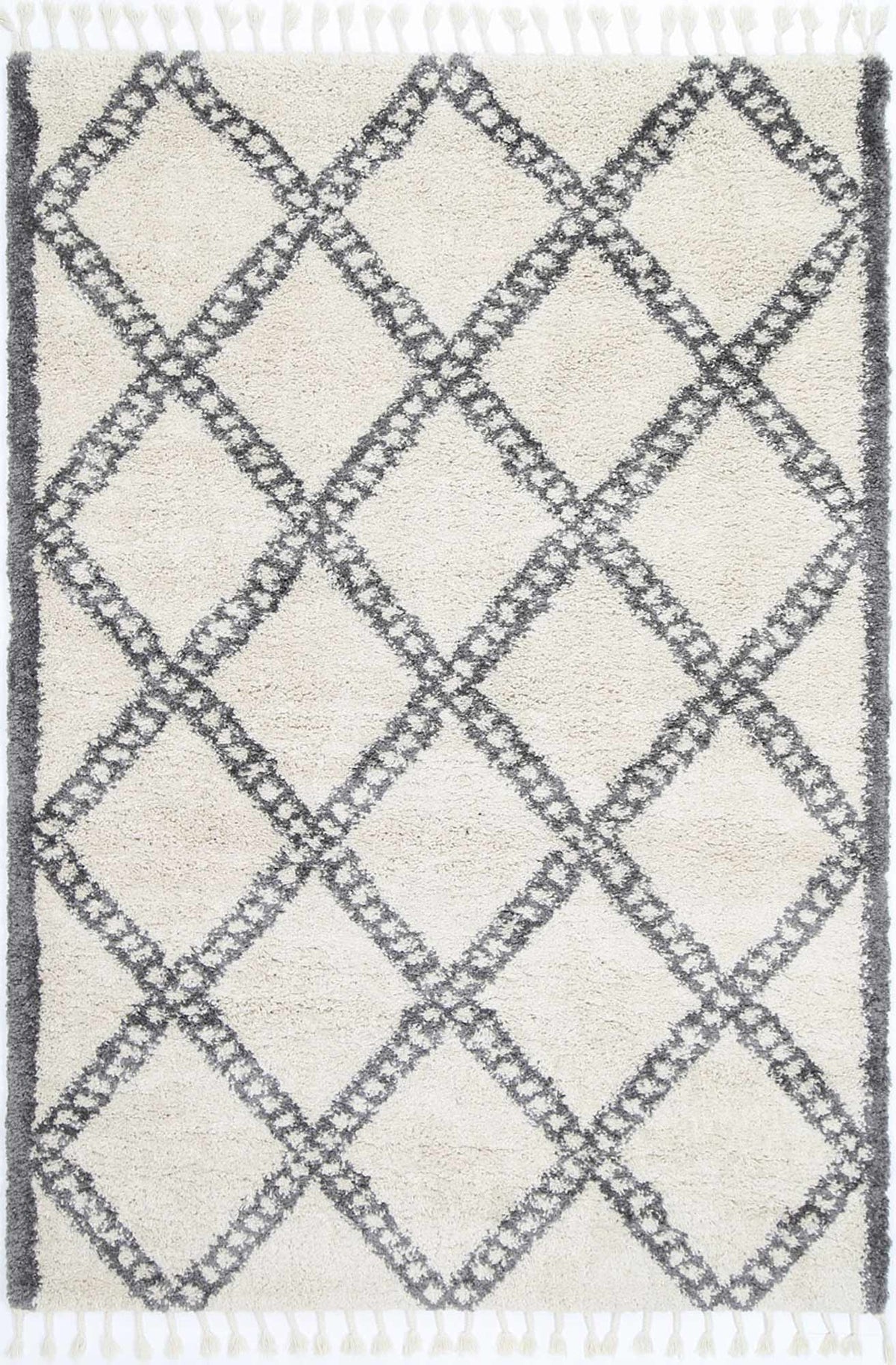 Kasbah Leta Diamond Cream Grey Rug
