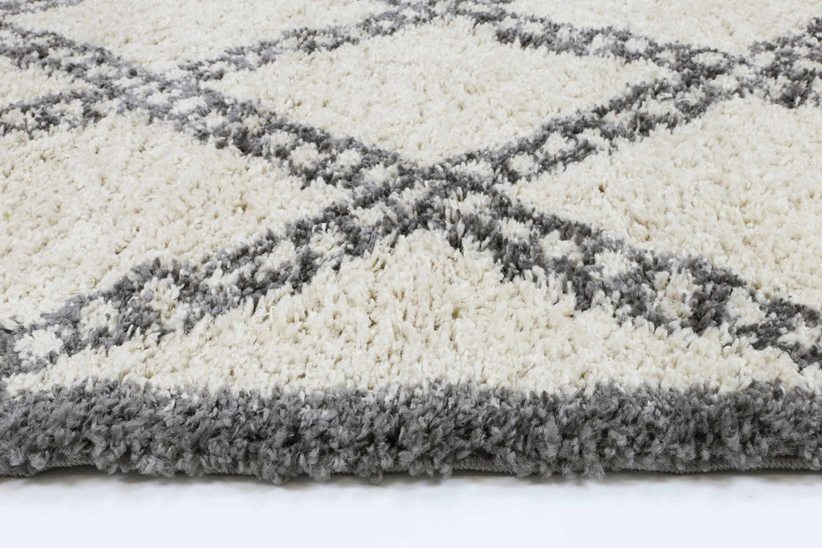 Kasbah Leta Diamond Cream Grey Rug