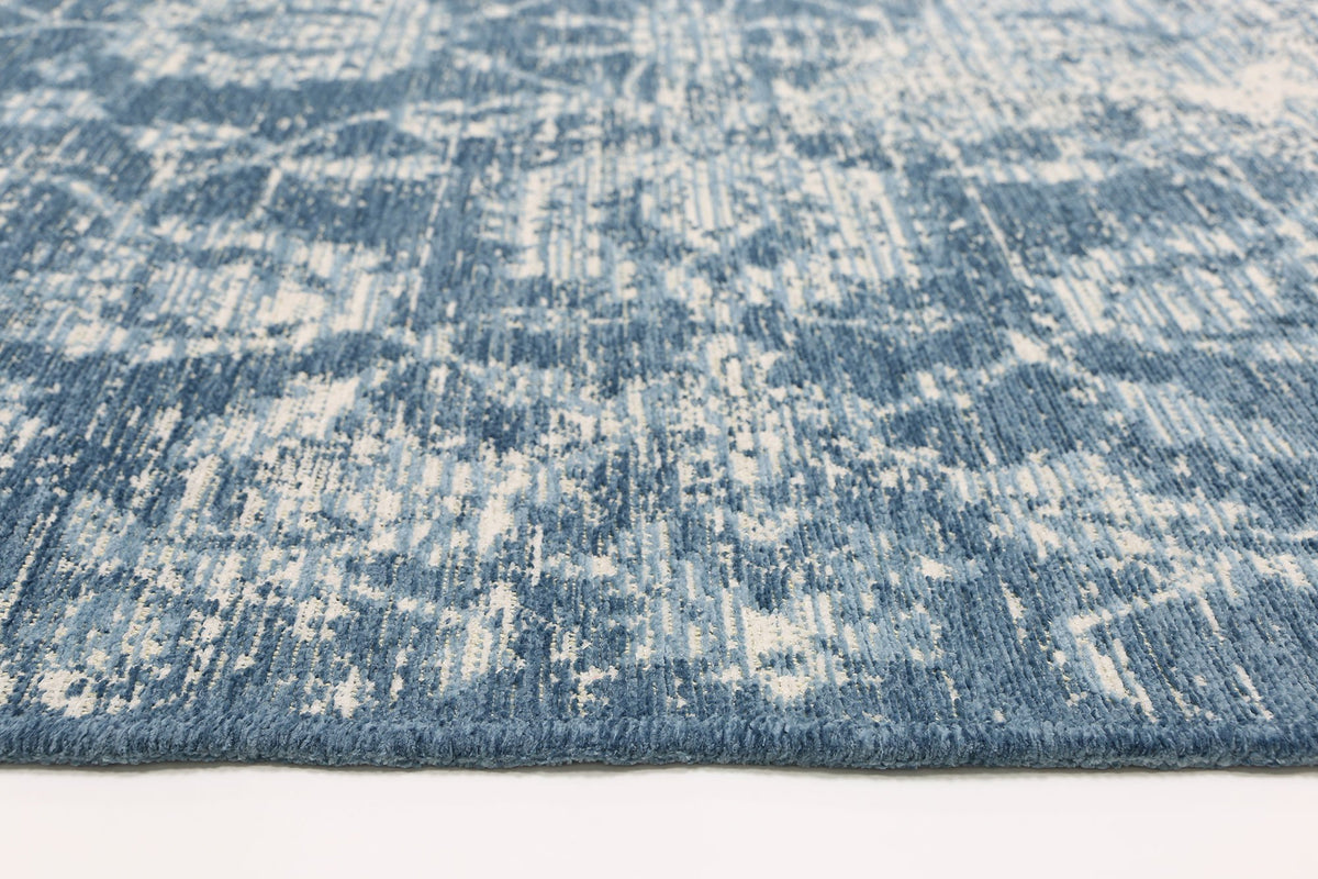 Rustic Vintage Classic, Amazing 2 in 1 Reversible Rug Blue