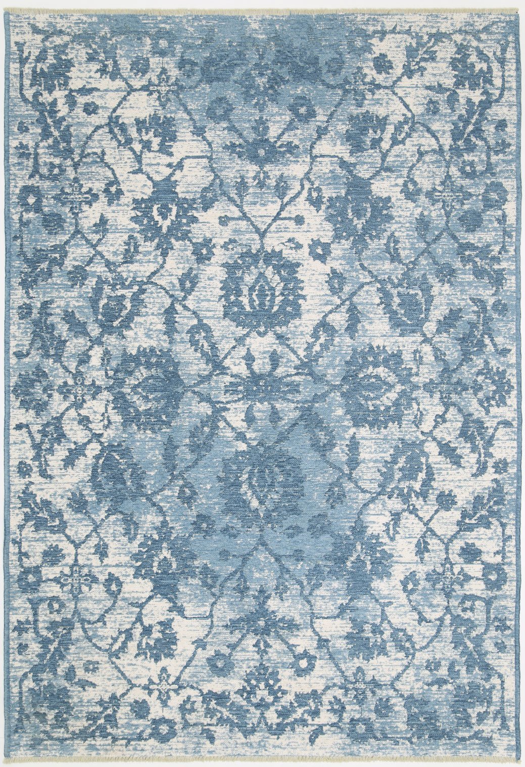 Rustic Vintage Classic, Amazing 2 in 1 Reversible Rug Blue