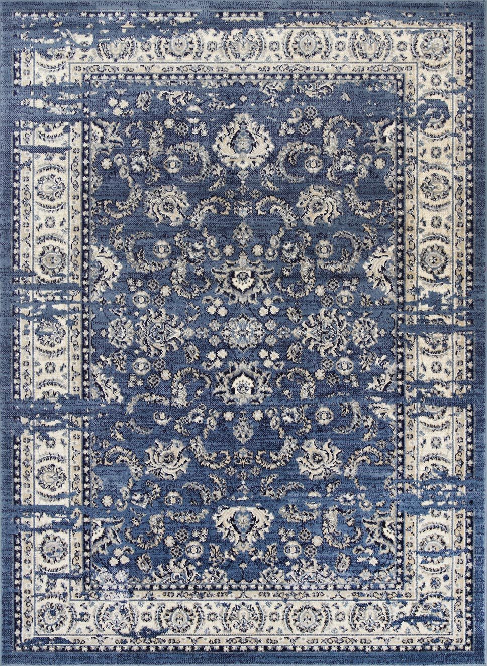 Arya Distressed Blue Rug