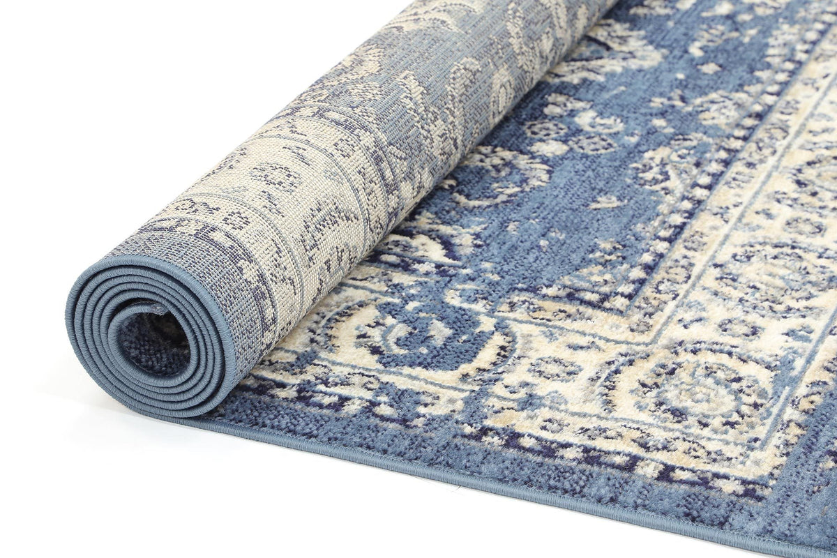 Arya Distressed Blue Rug