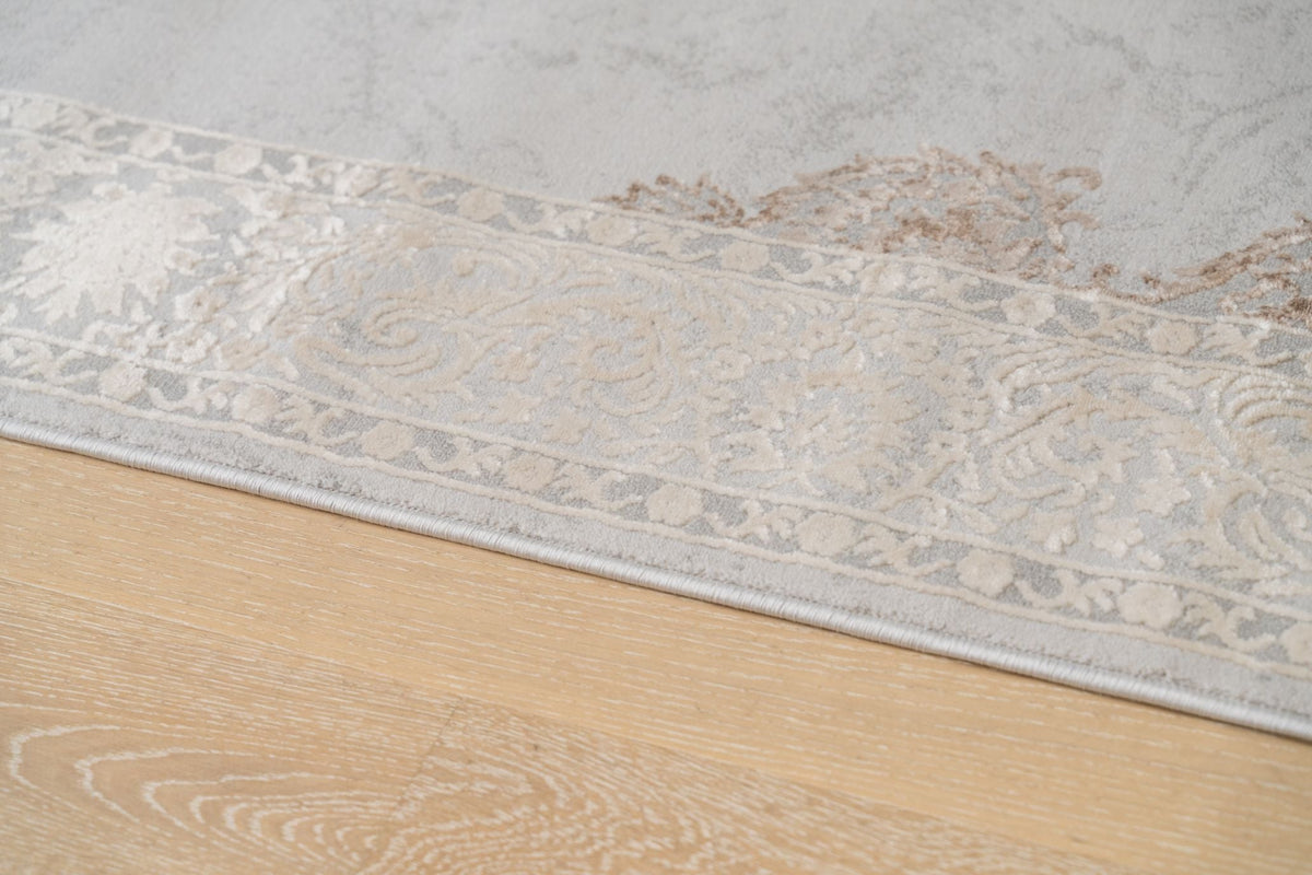Celine Turkish Brown / Grey Medallion Rug