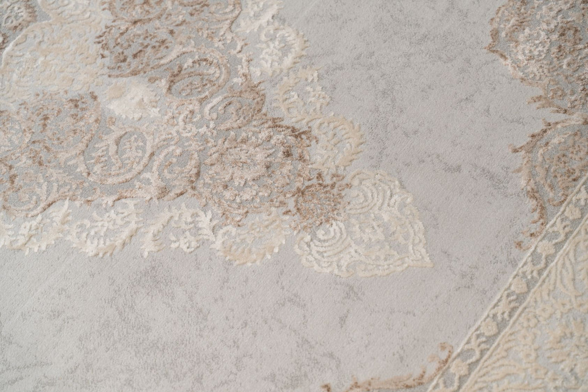 Celine Turkish Brown / Grey Medallion Rug