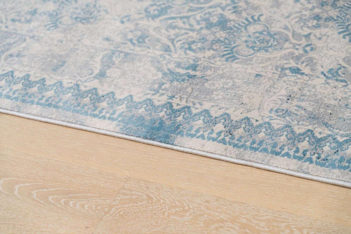 Celine Vintage Distressed Blue / Grey Rug