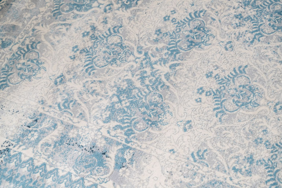 Celine Vintage Distressed Blue / Grey Rug