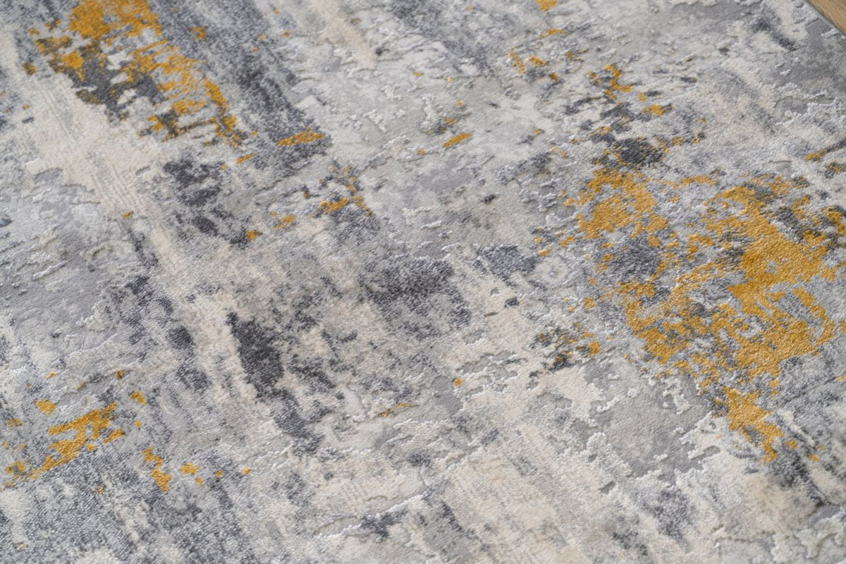 Loren Yellow Grey Subtle Modern Rug