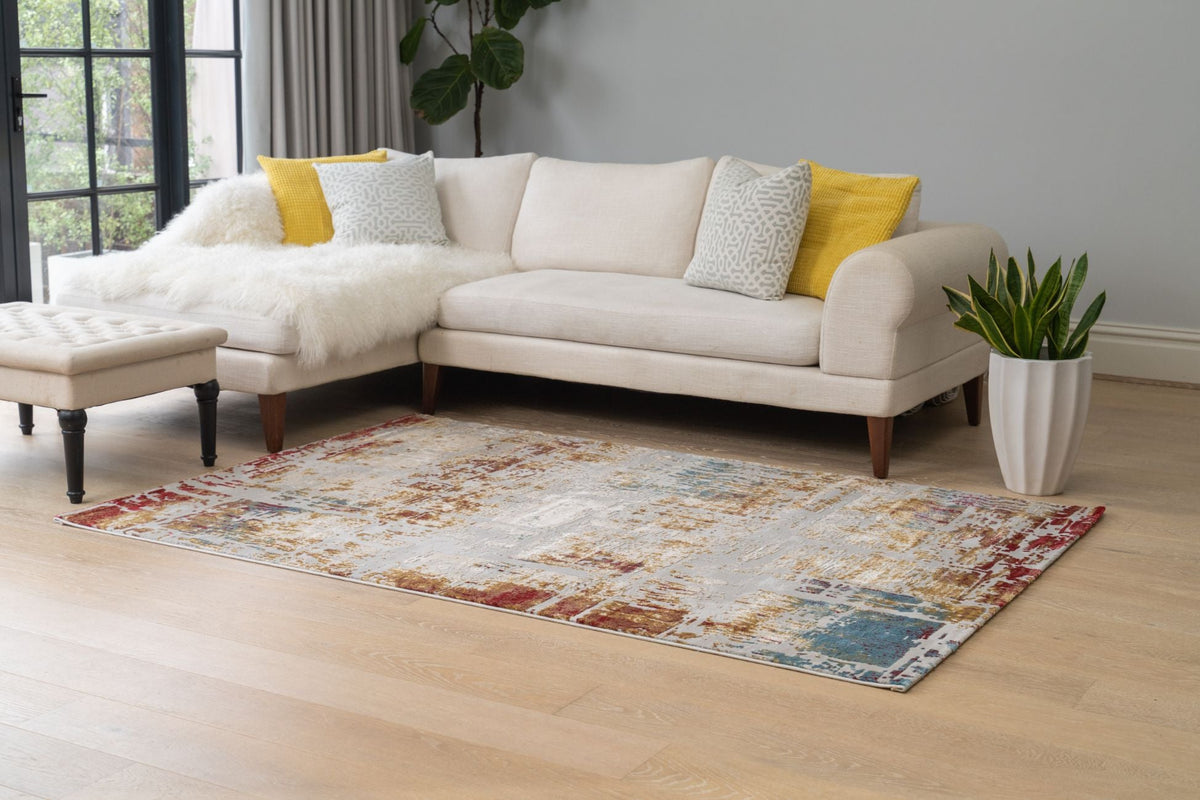 Loren Subtle Multi Colour Modern Rug