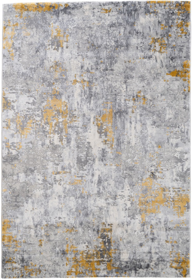 Loren Yellow Grey Subtle Modern Rug