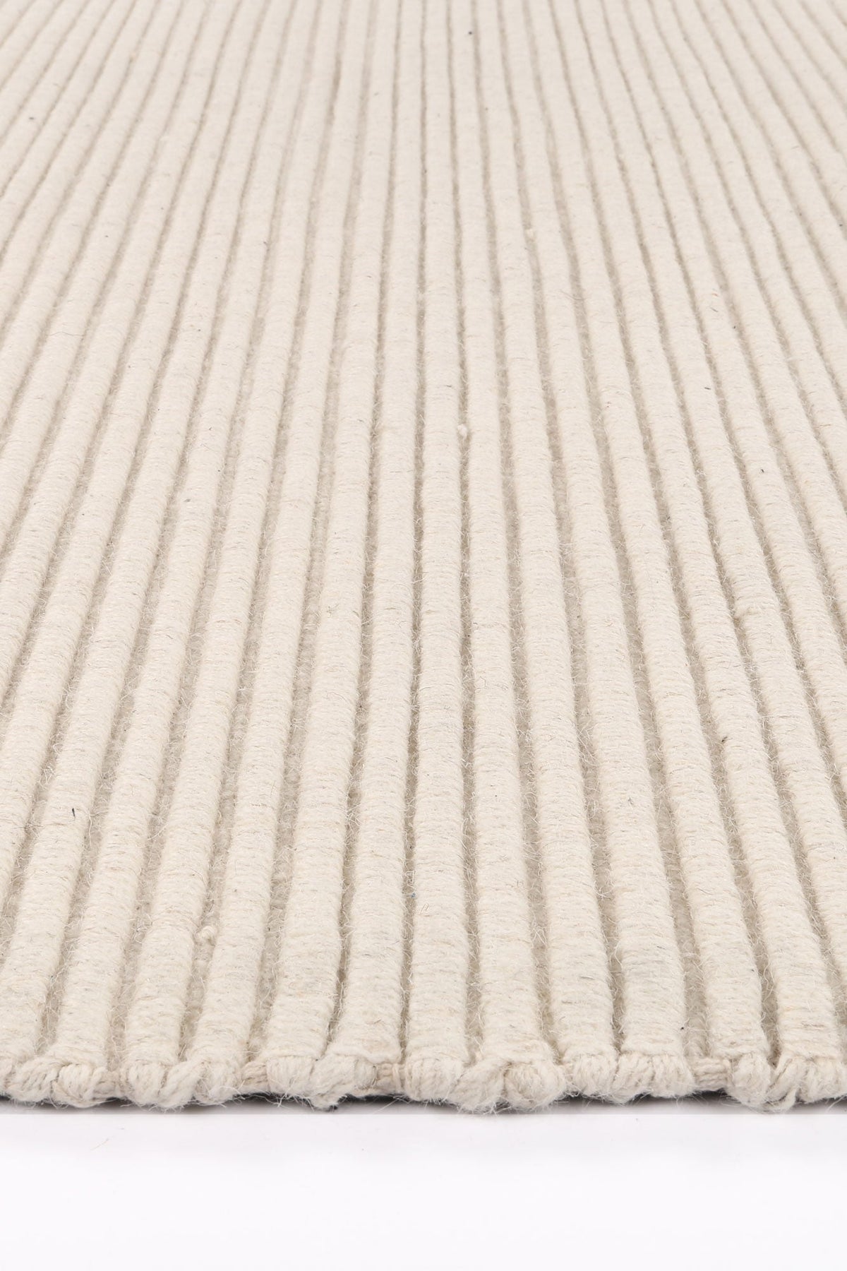 Anjuna Textured Wool Blend Cream Rug
