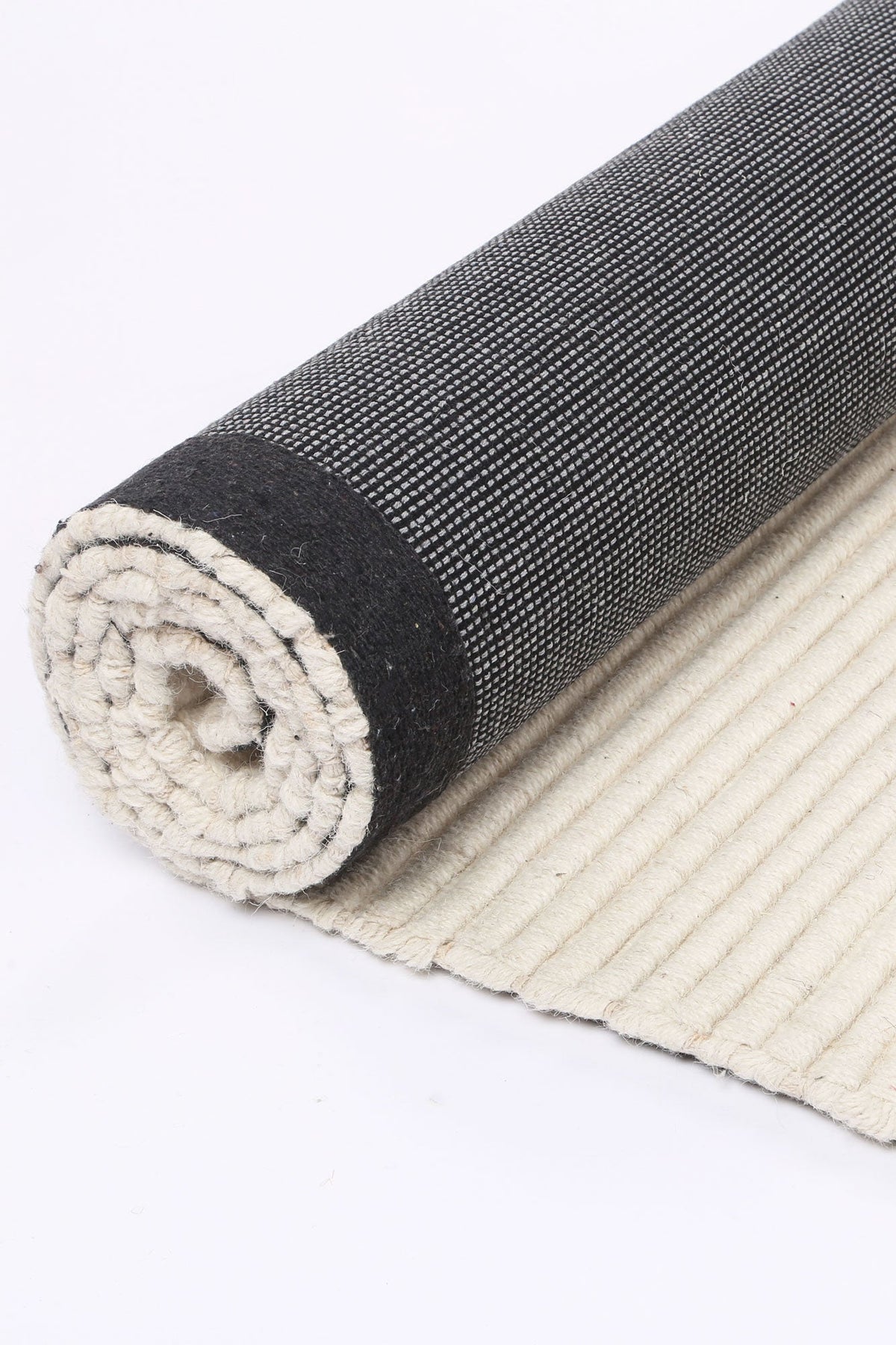 Anjuna Textured Wool Blend Cream Rug