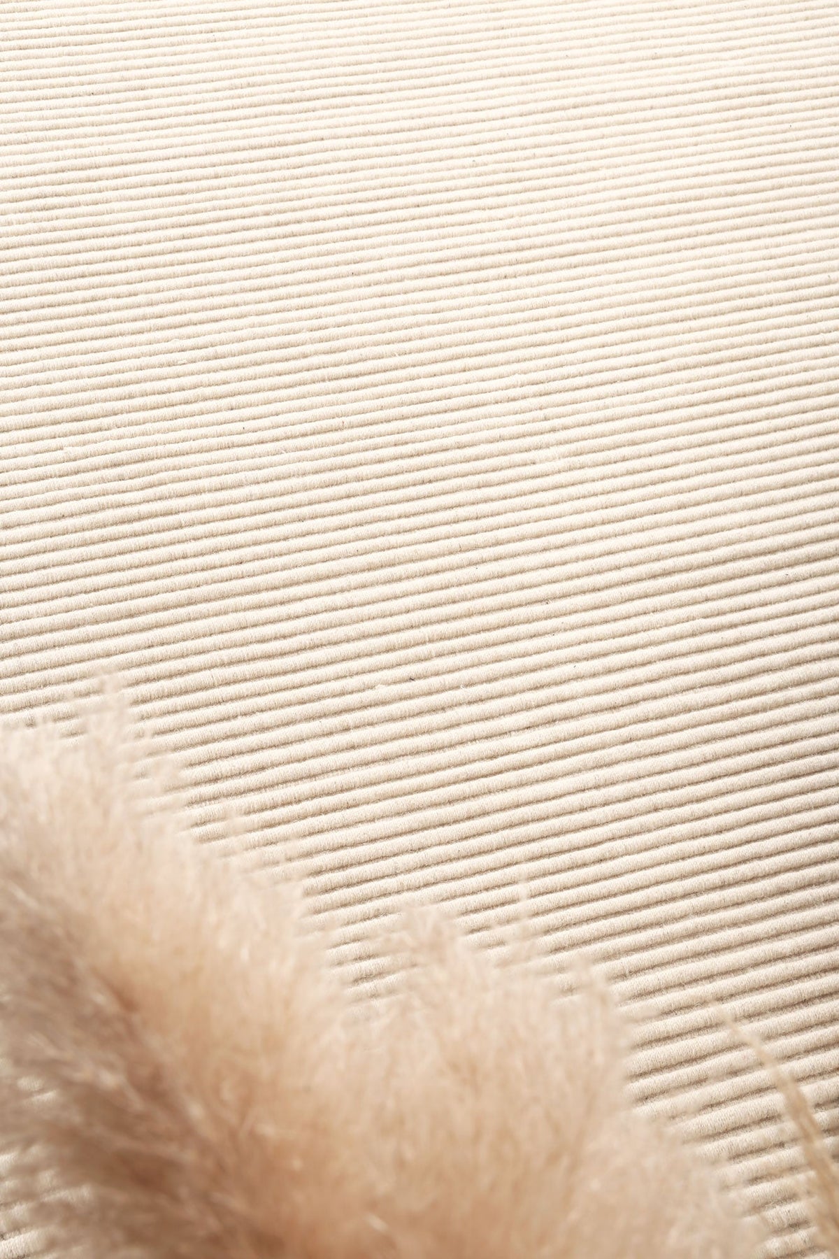 Anjuna Textured Wool Blend Cream Rug