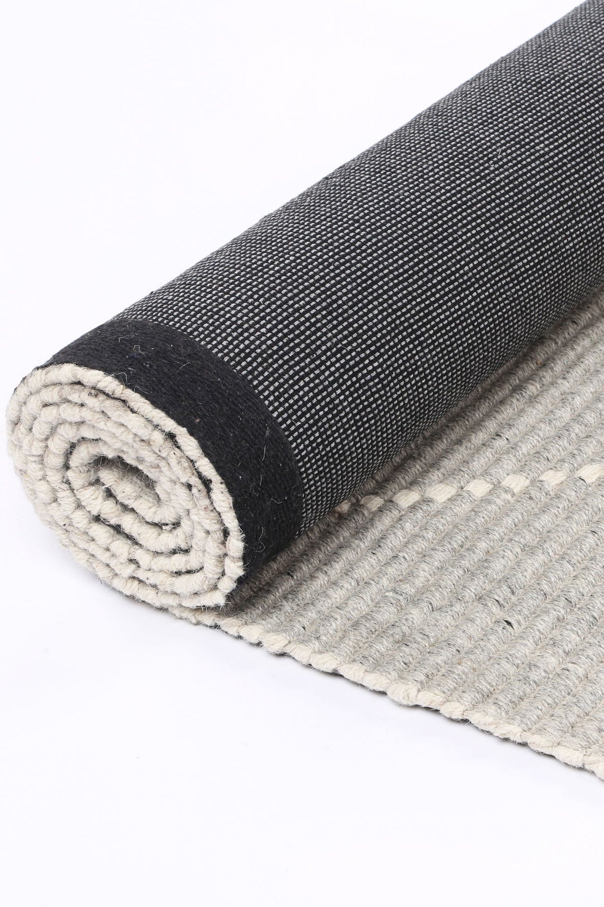 Eskandar Hand-tufted Morrocan Grey Wool Rug
