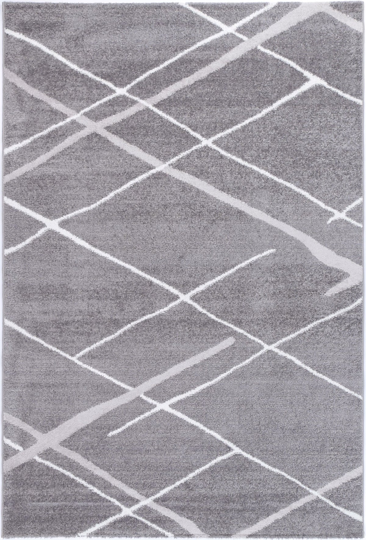Windjana Abstract Stripe Grey Rug