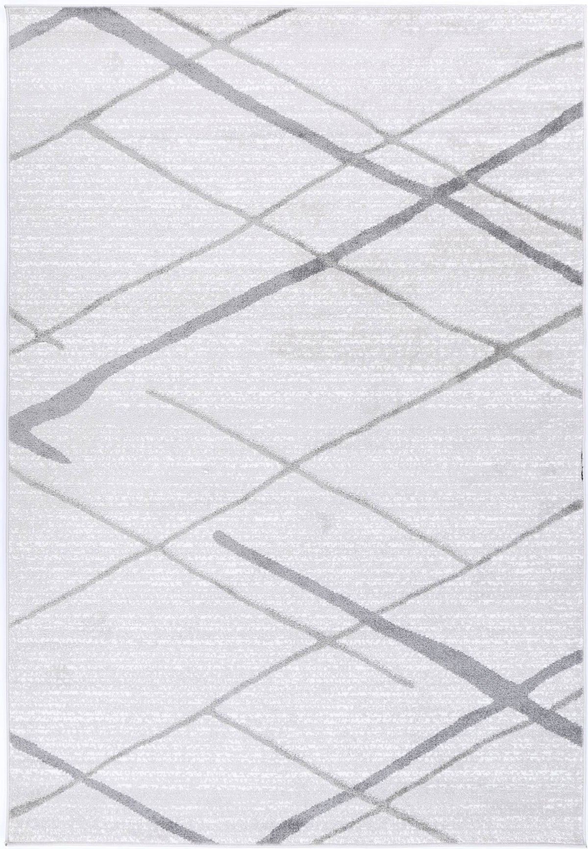 Windjana Abstract Stripe Silver Rug
