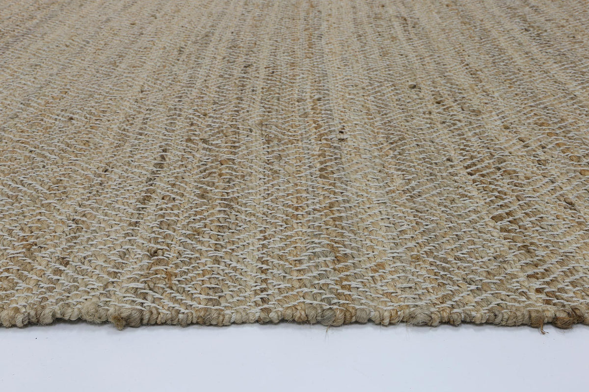 Oslo Natural Jute Diamonds Flat Weave Rug